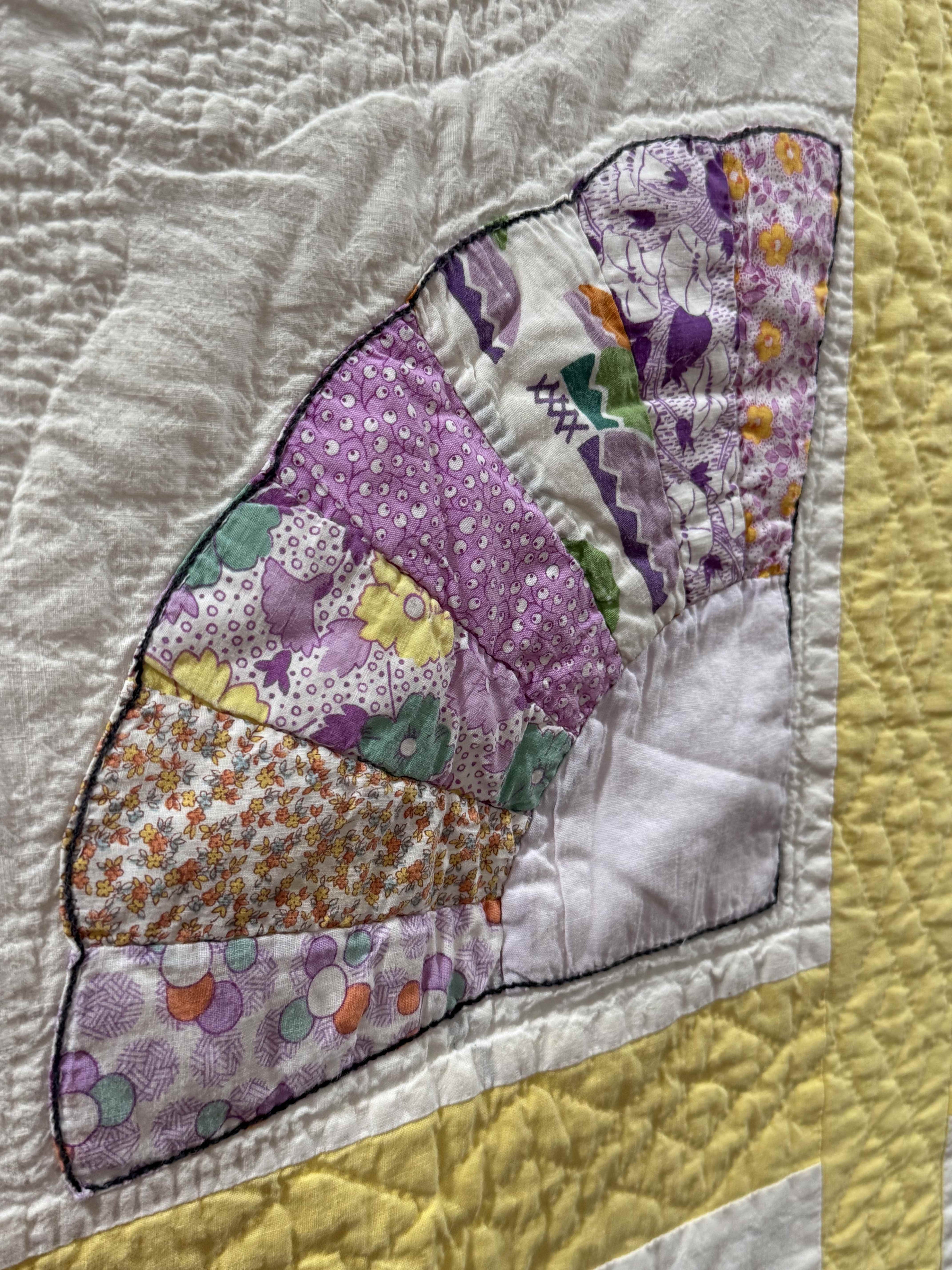 Vintage Grandmother's Fan  Quilt