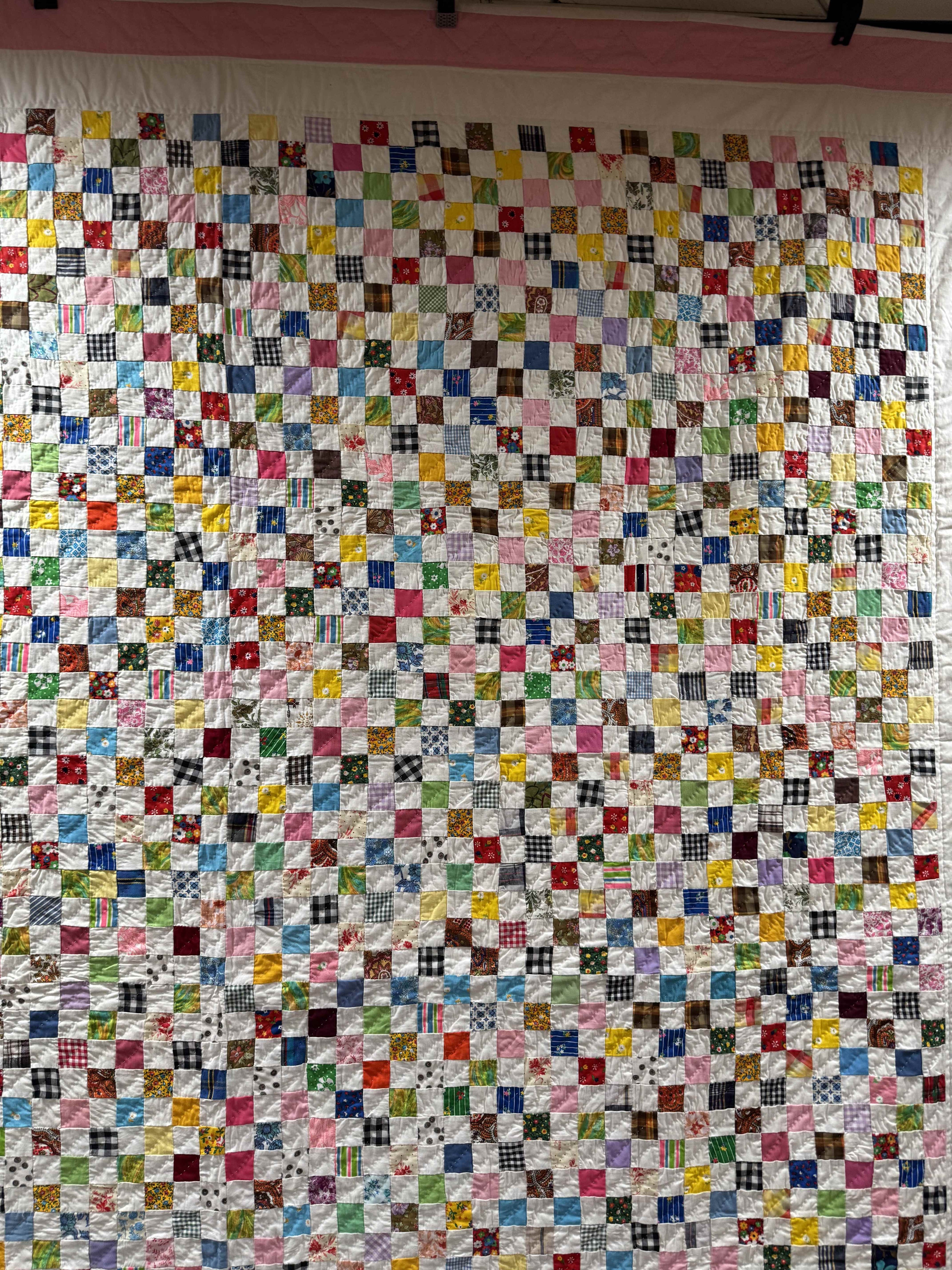 Vintage Postage Stamp Quilt