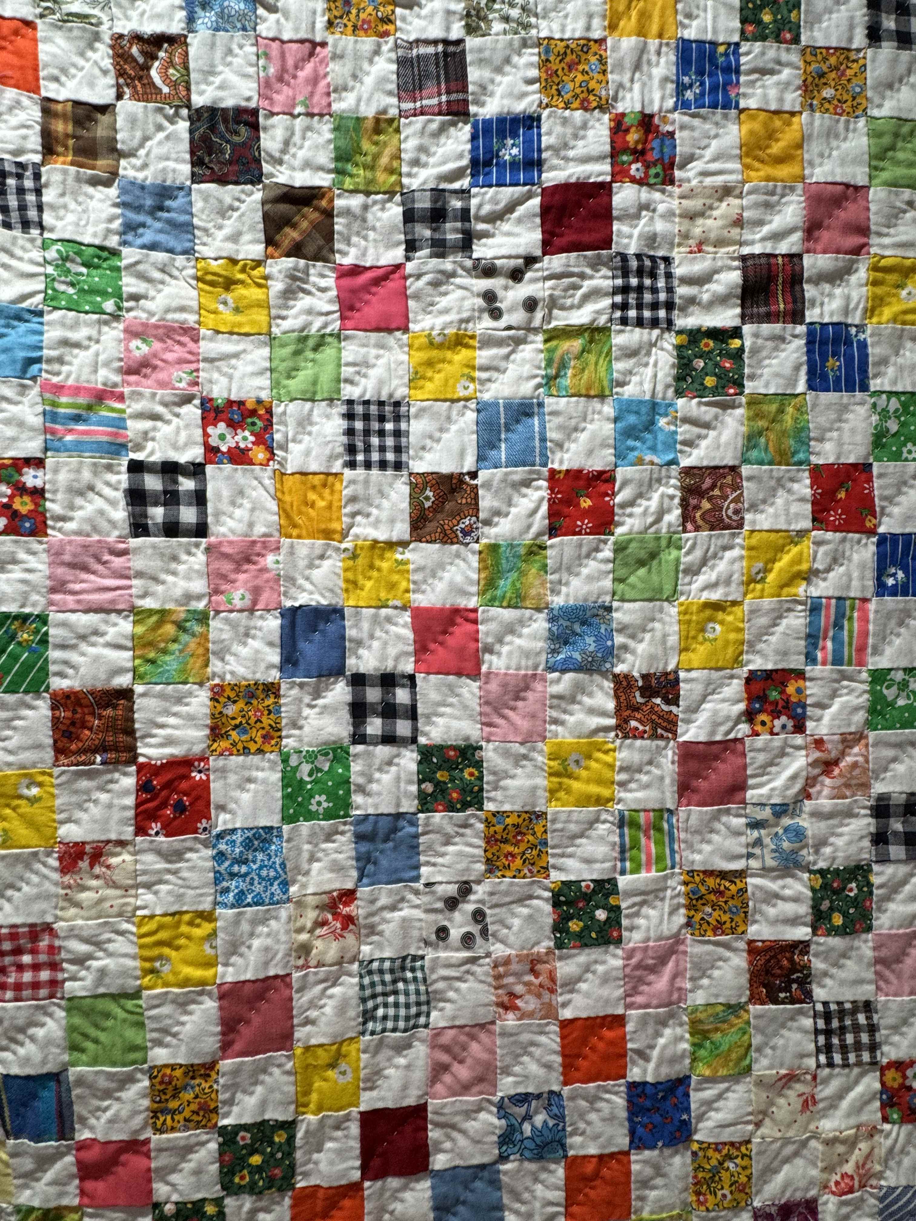 Vintage Postage Stamp Quilt