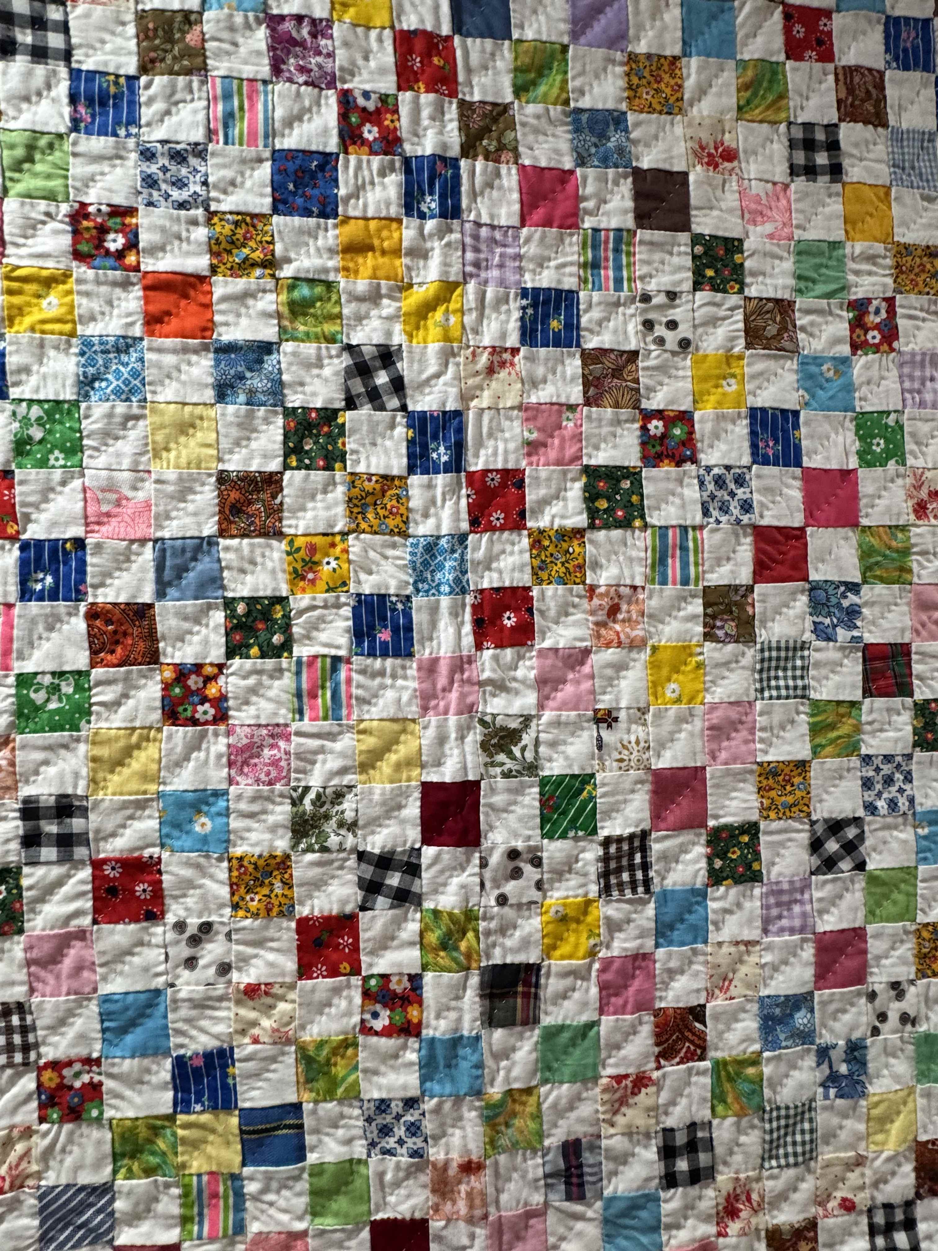 Vintage Postage Stamp Quilt
