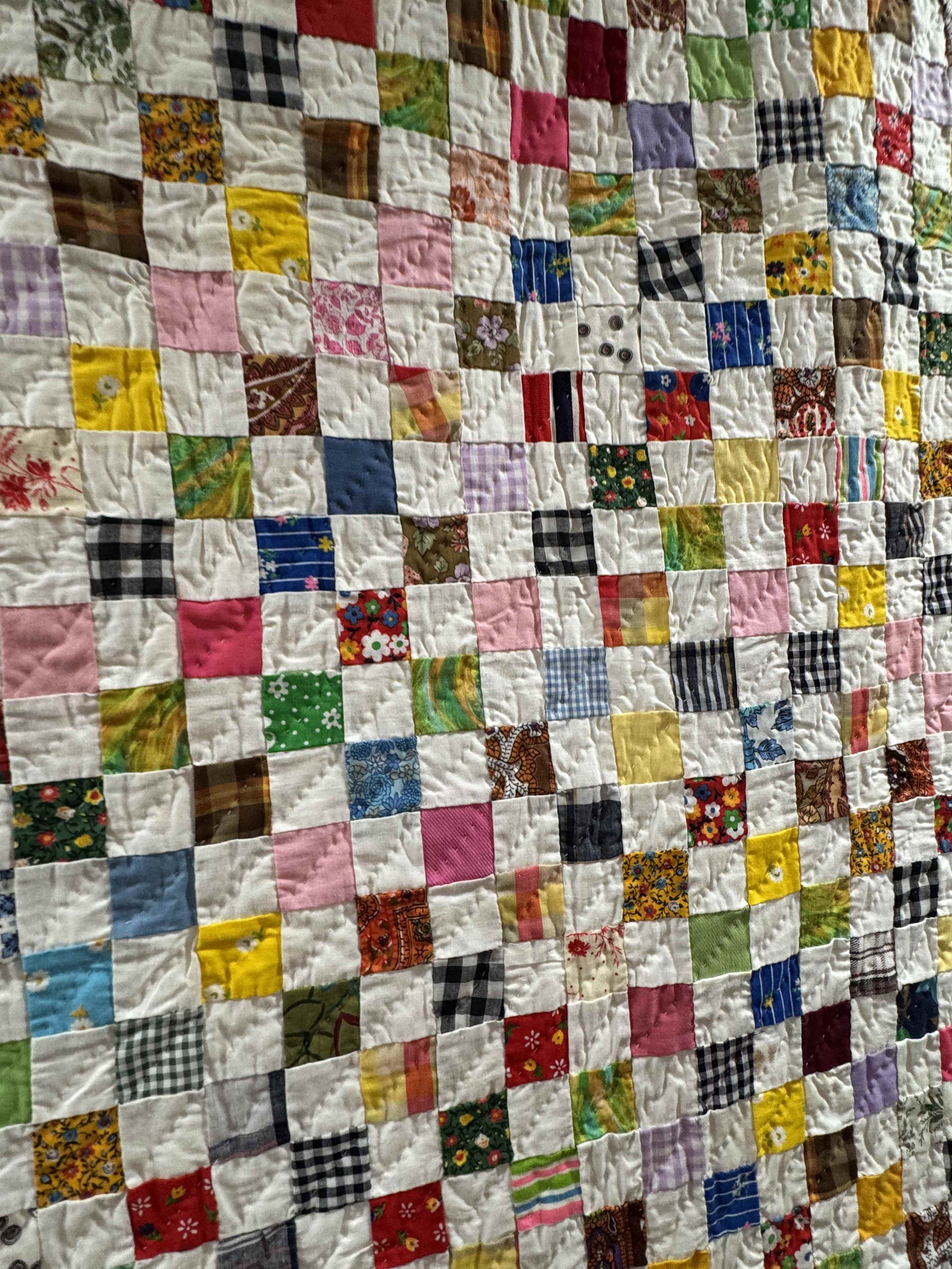 Vintage Postage Stamp Quilt