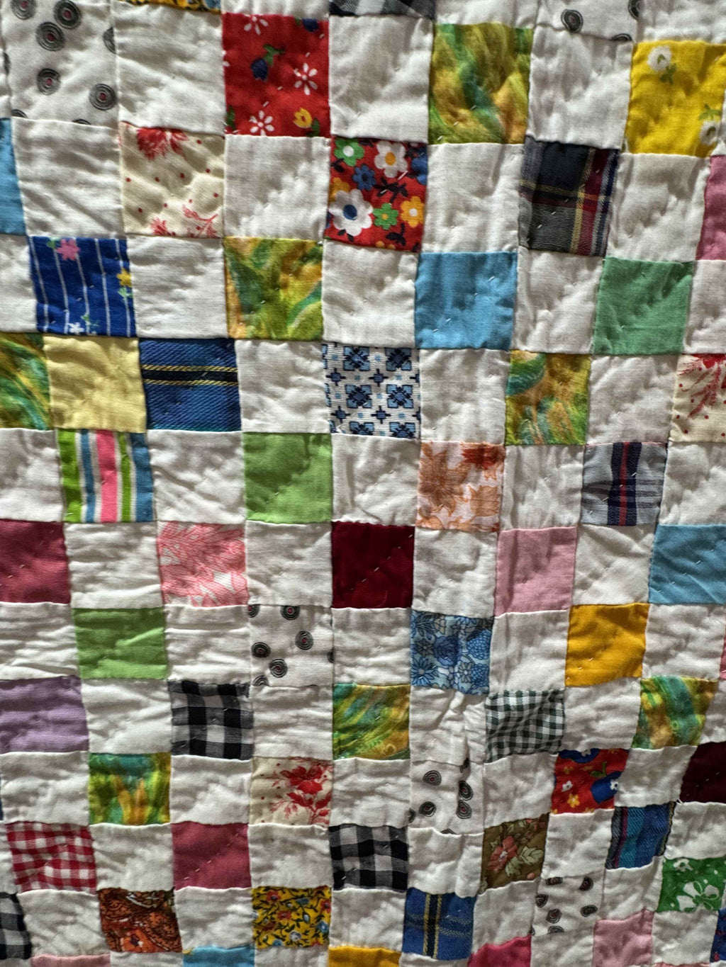 Vintage Postage Stamp Quilt