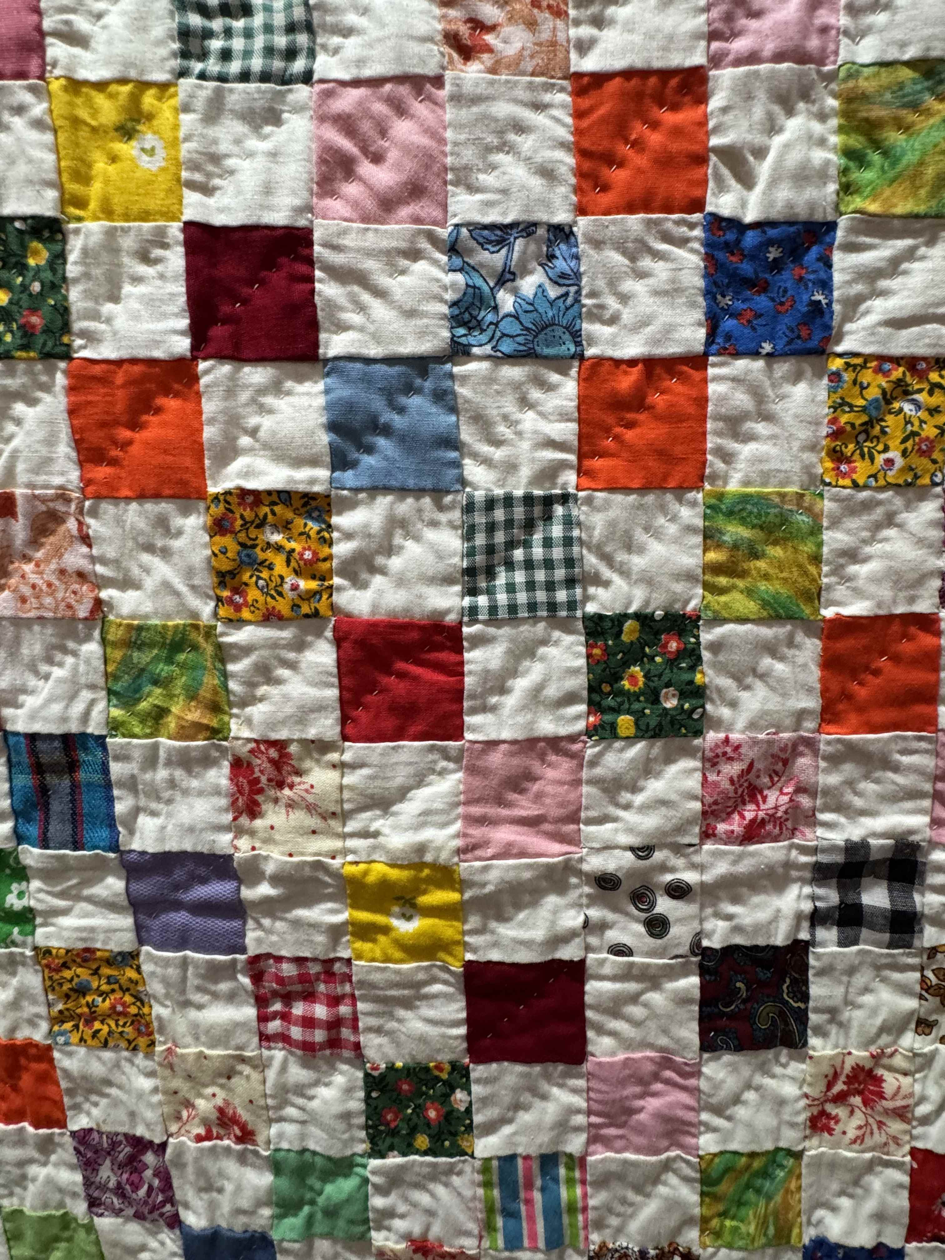Vintage Postage Stamp Quilt