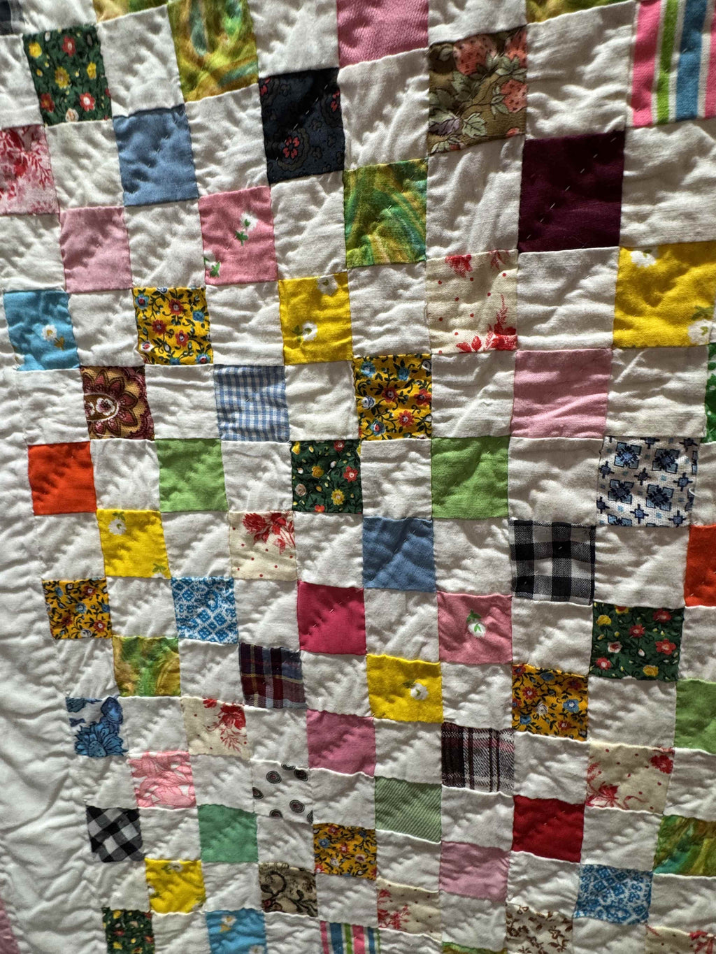 Vintage Postage Stamp Quilt