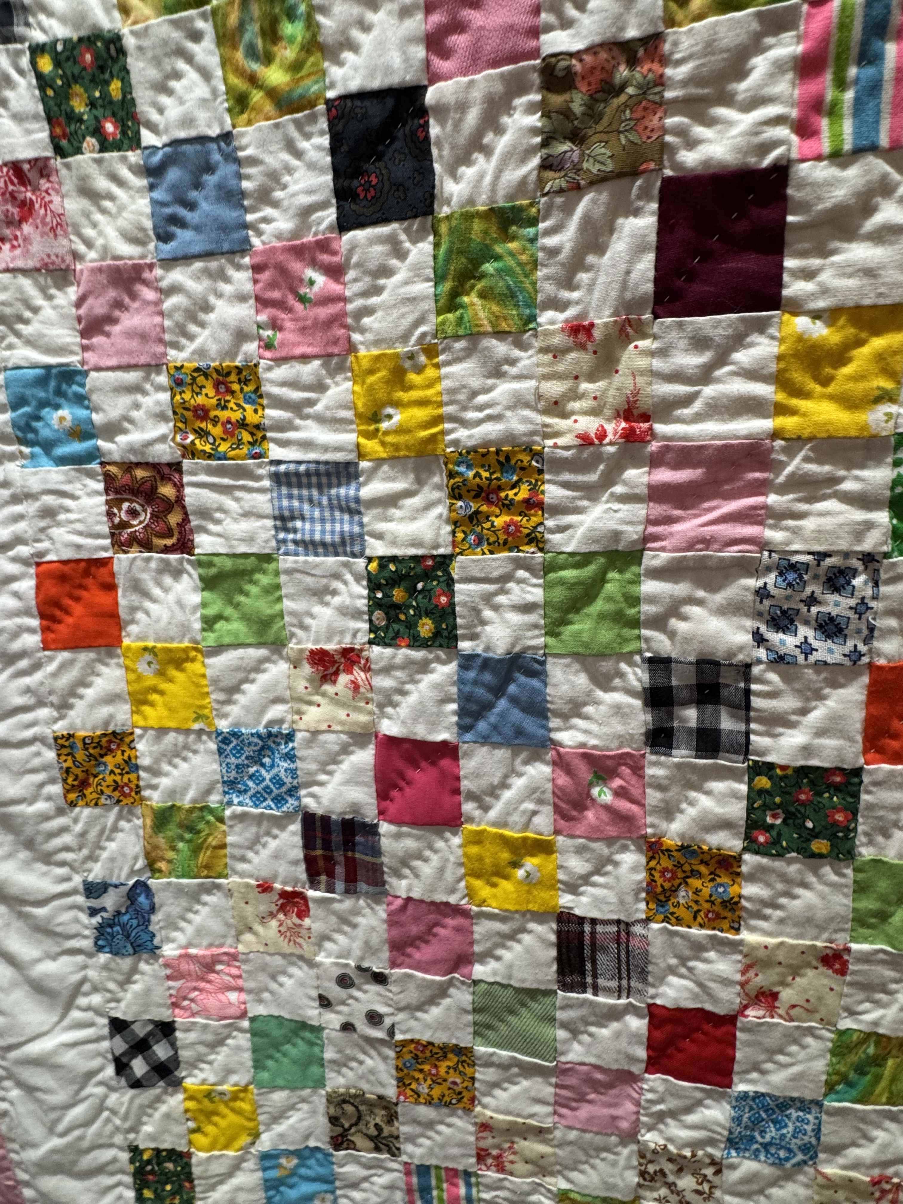 Vintage Postage Stamp Quilt