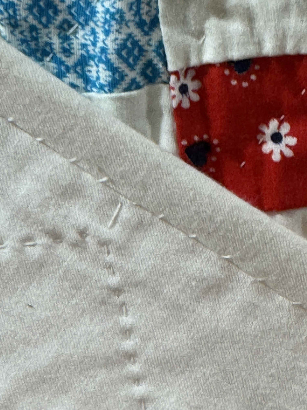 Vintage Postage Stamp Quilt