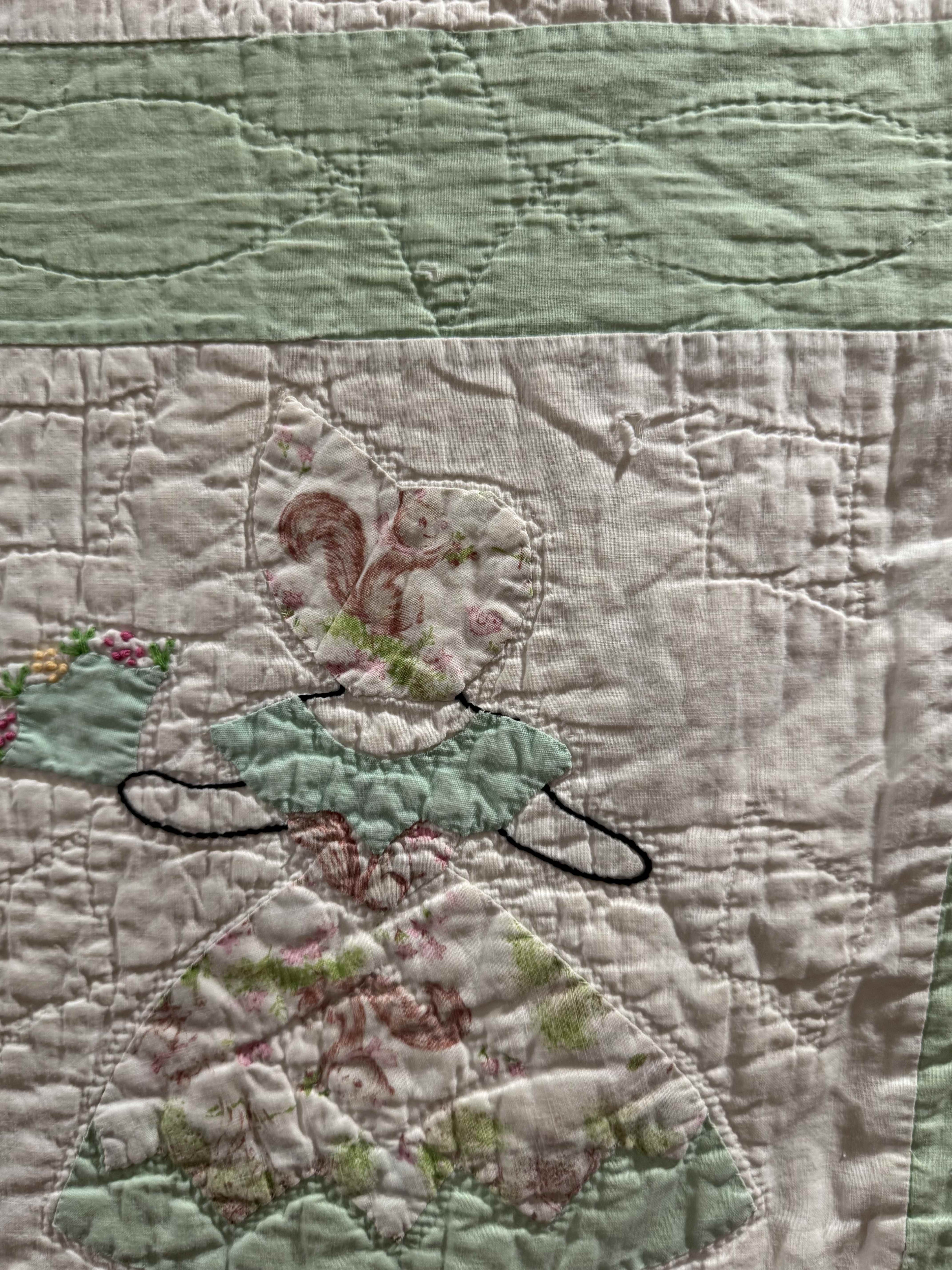 ** SOLD Vintage Sunbonnet Sue Quilt  SOLD**