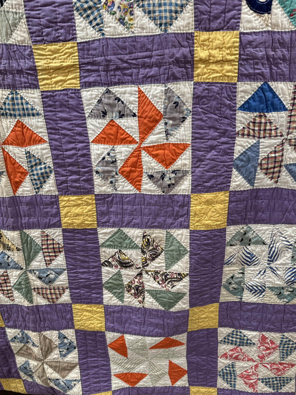 Vintage Dutchman's Puzzle Quilt