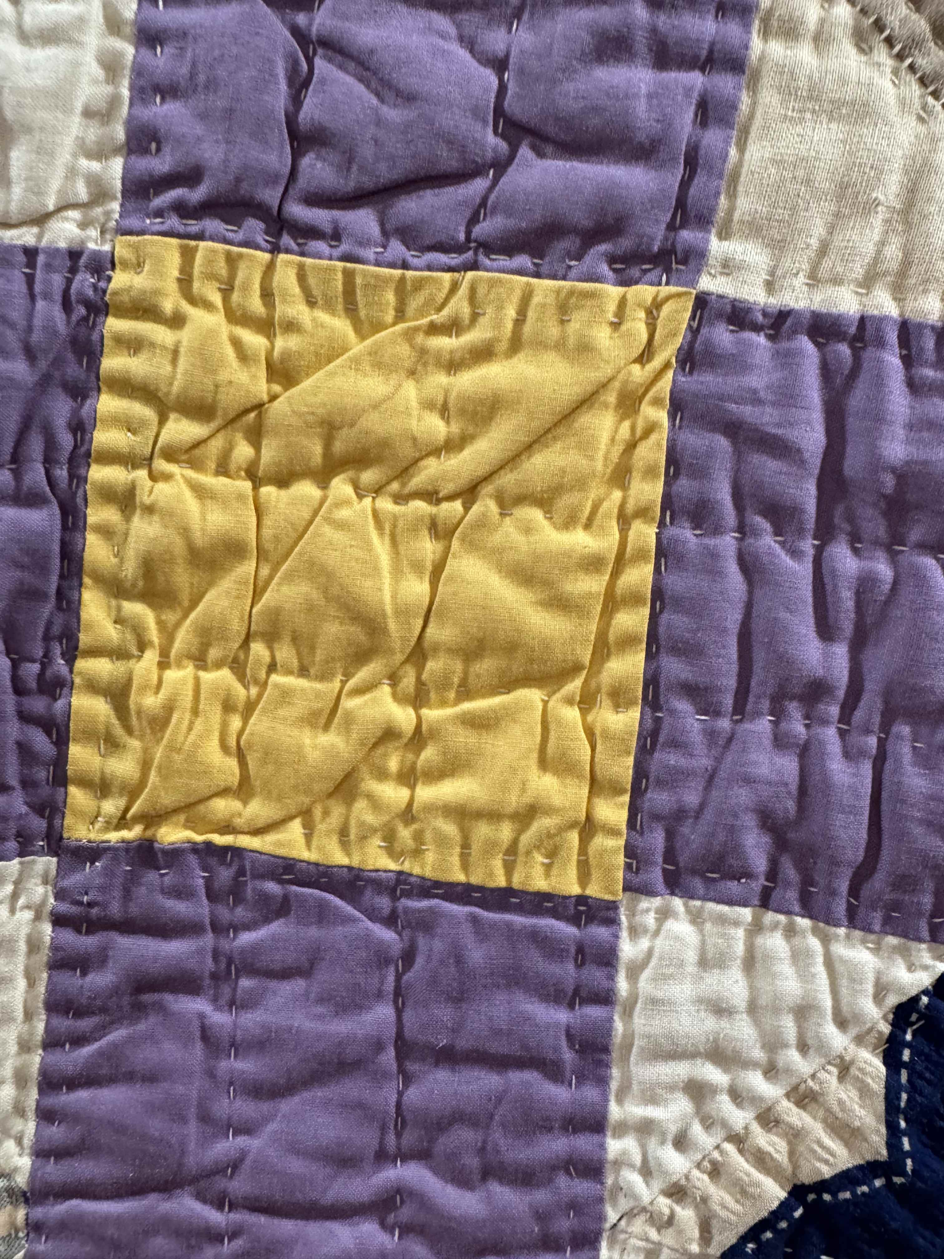 Vintage Dutchman's Puzzle Quilt