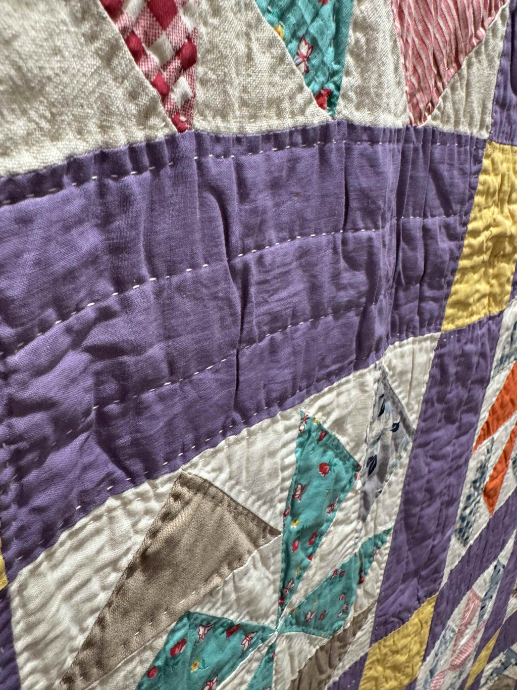 Vintage Dutchman's Puzzle Quilt