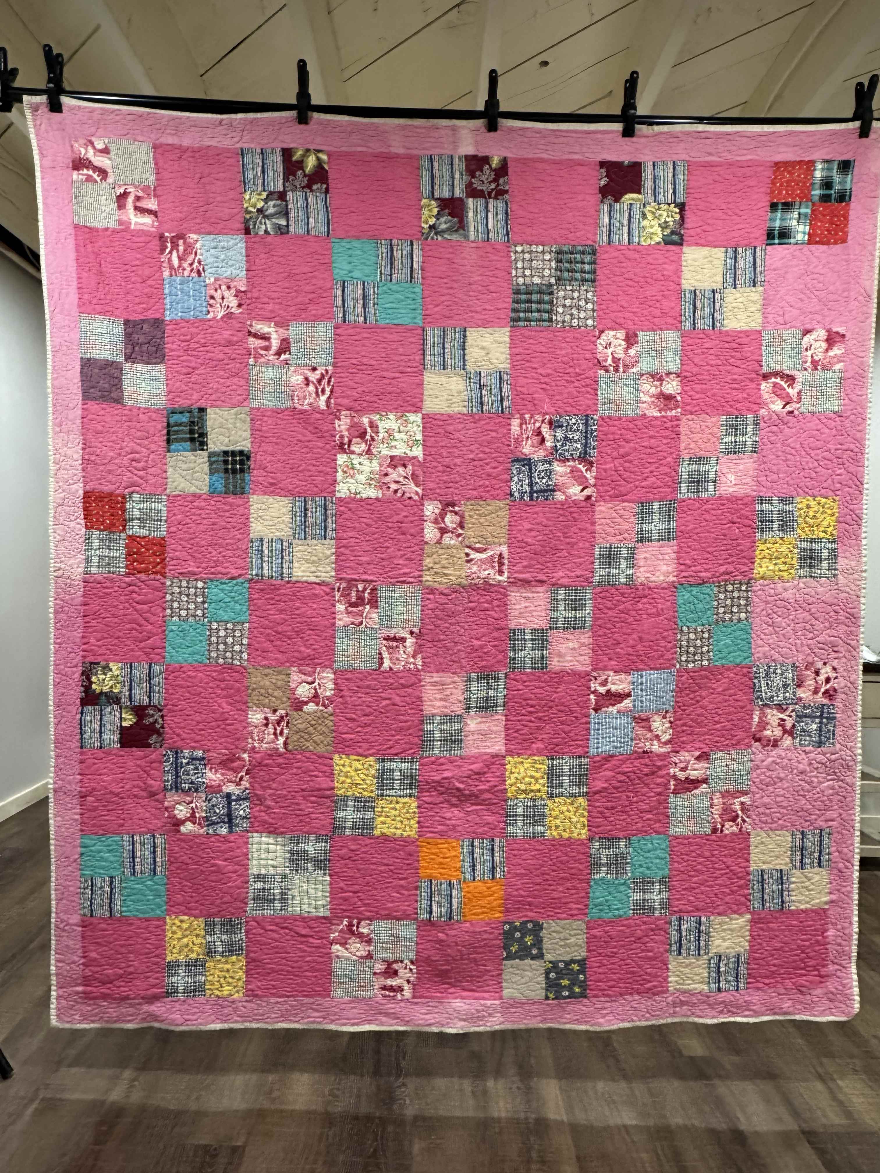 Vintage Four Patch Quilt