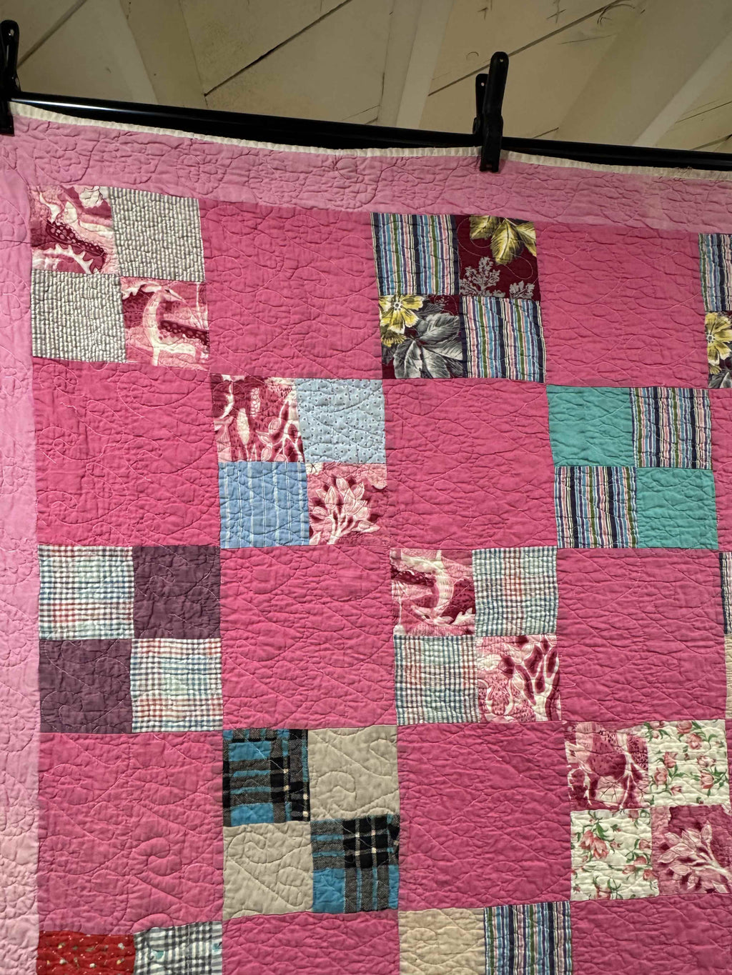 Vintage Four Patch Quilt