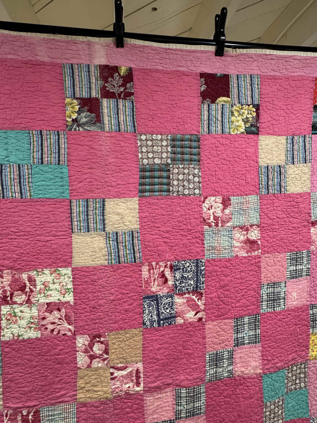 Vintage Four Patch Quilt