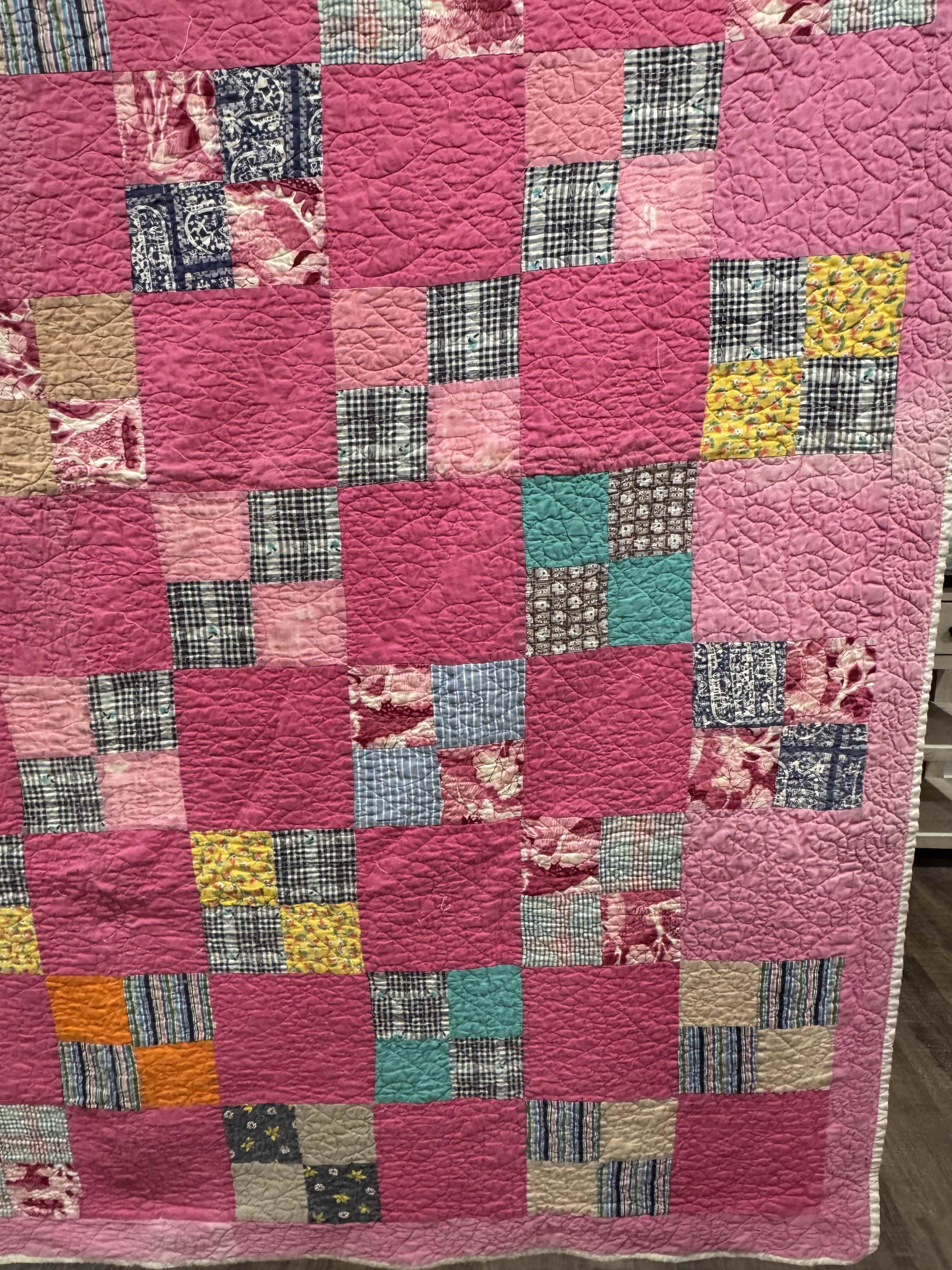 Vintage Four Patch Quilt