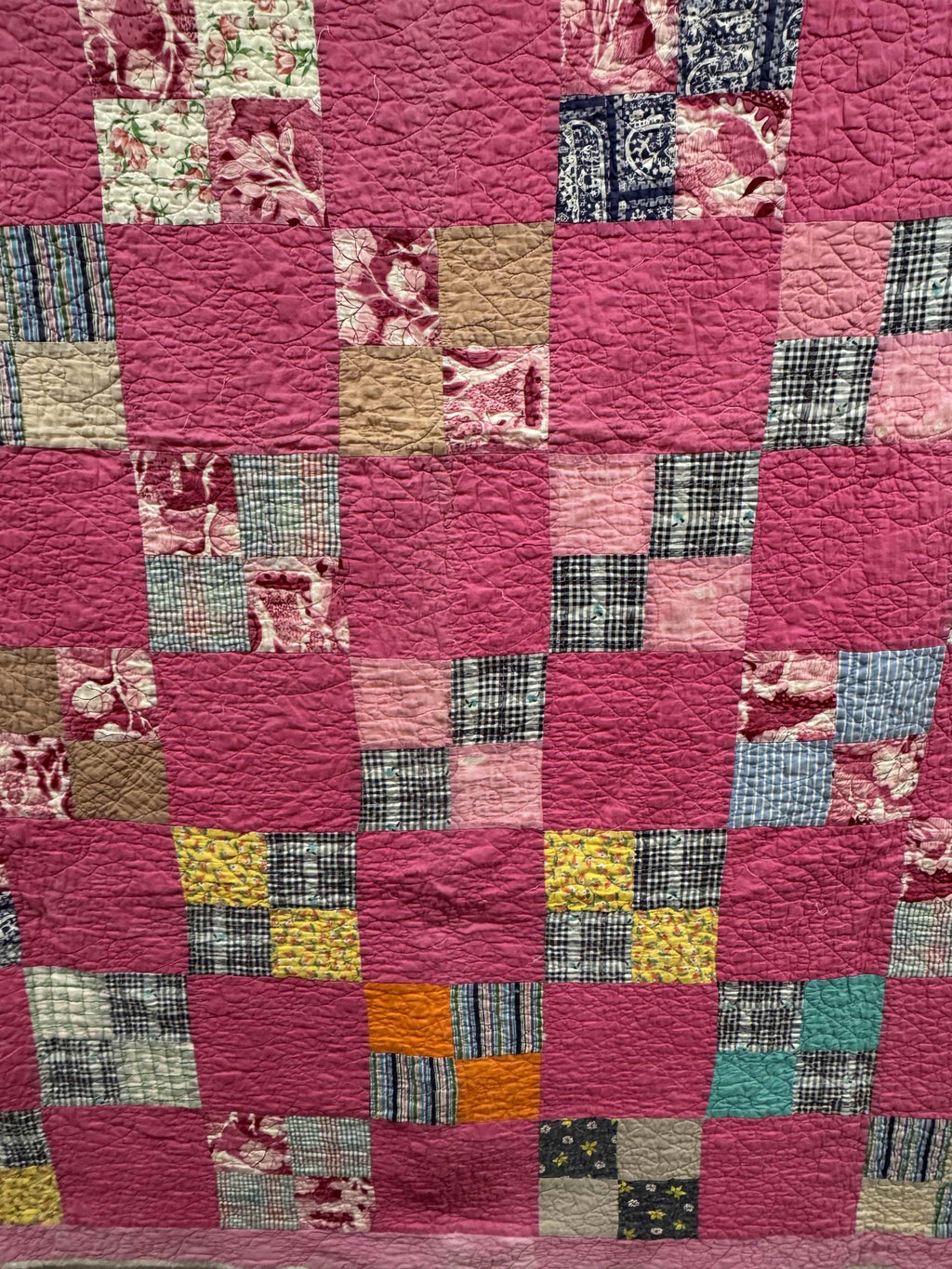 Vintage Four Patch Quilt