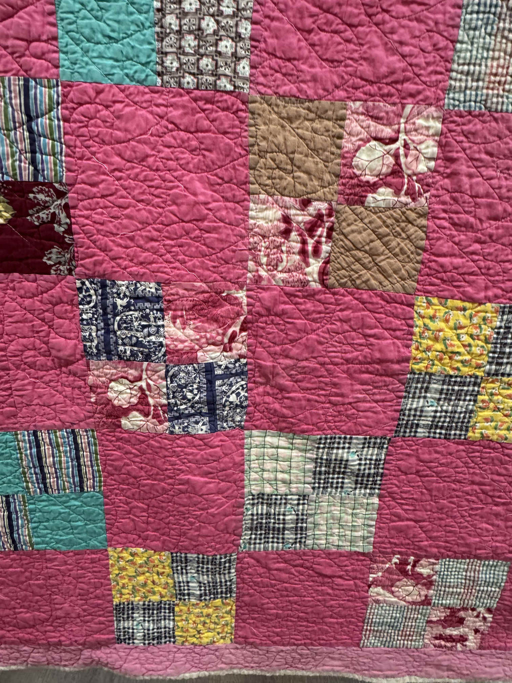Vintage Four Patch Quilt