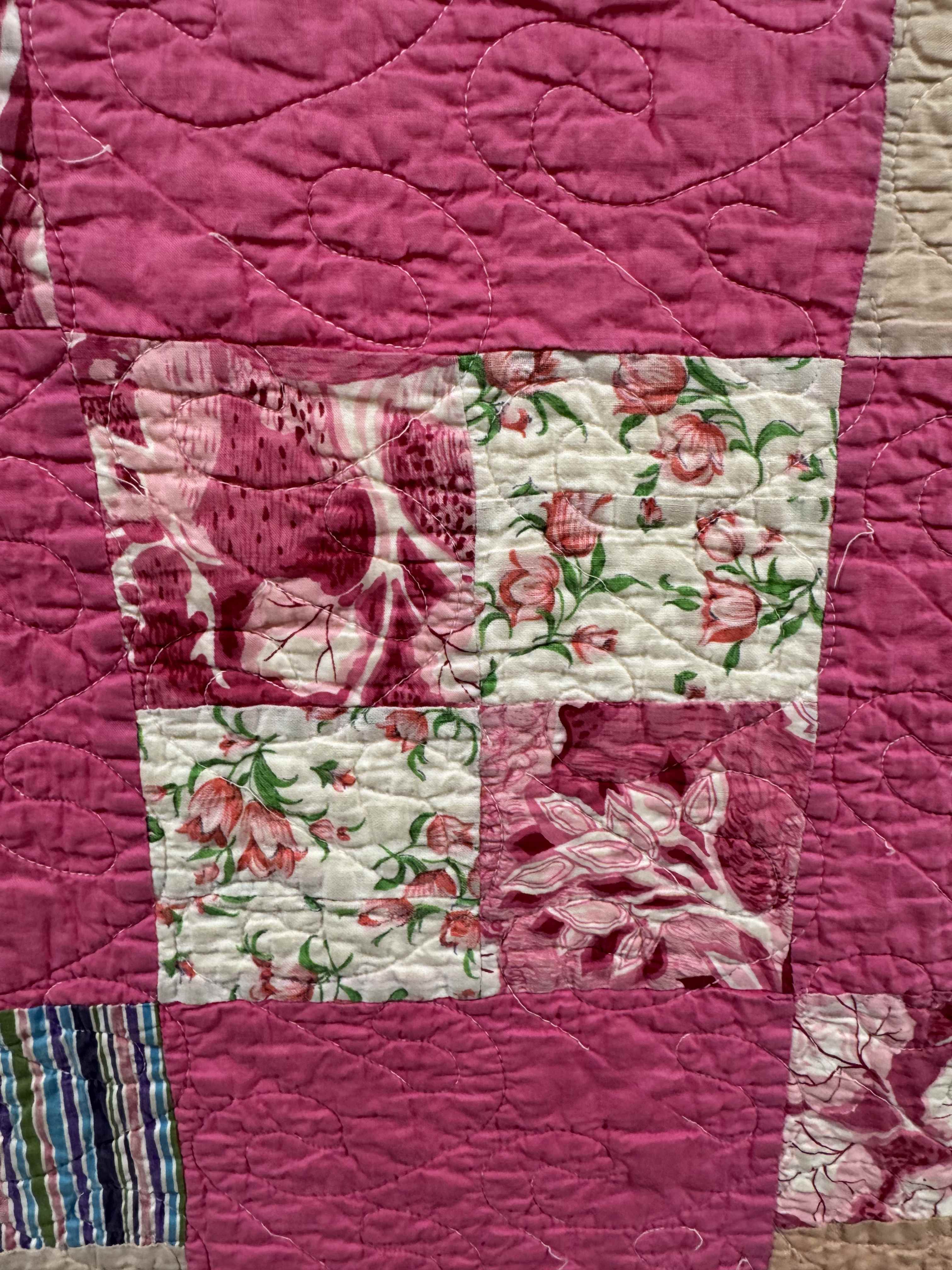Vintage Four Patch Quilt