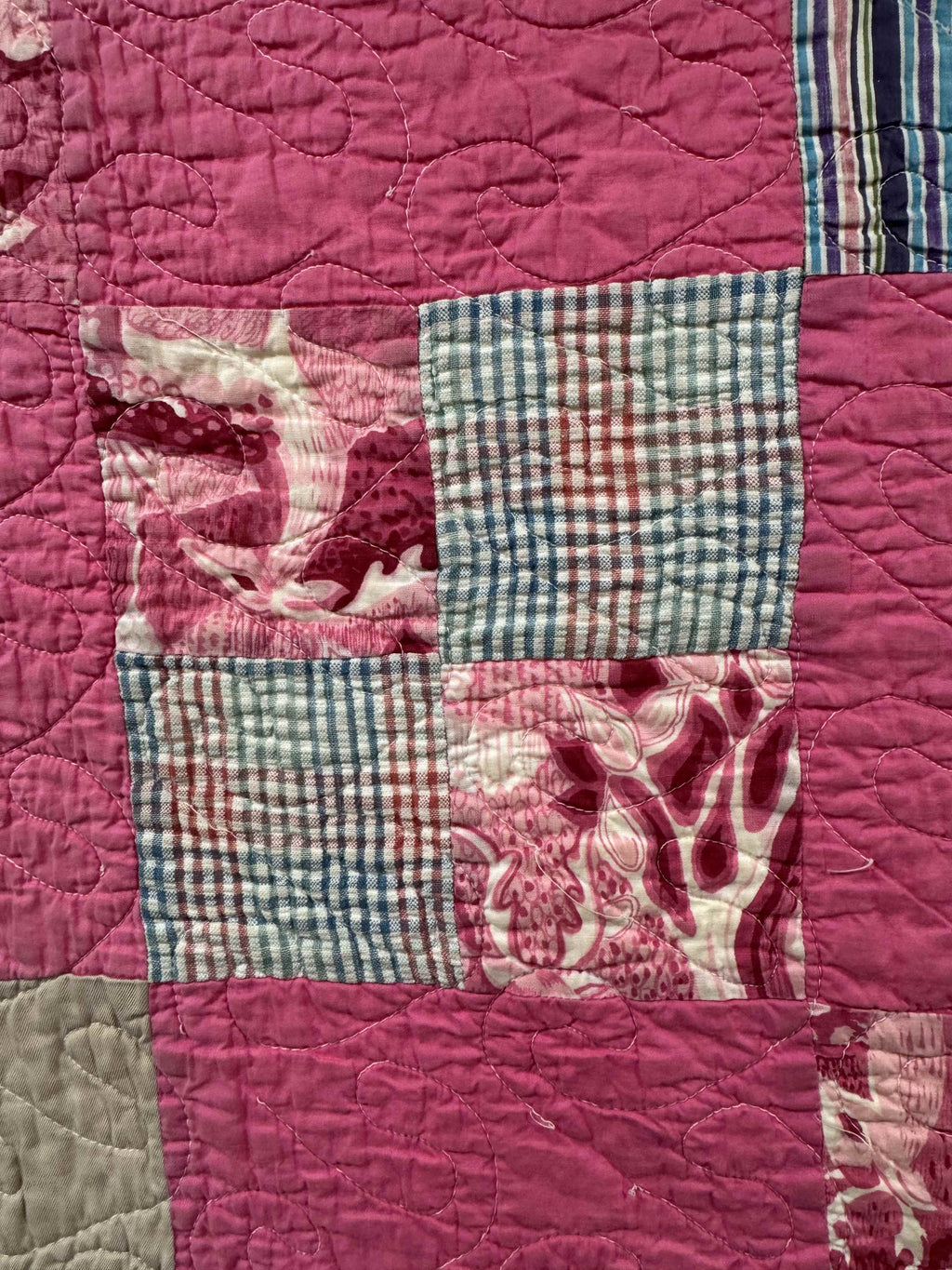 Vintage Four Patch Quilt