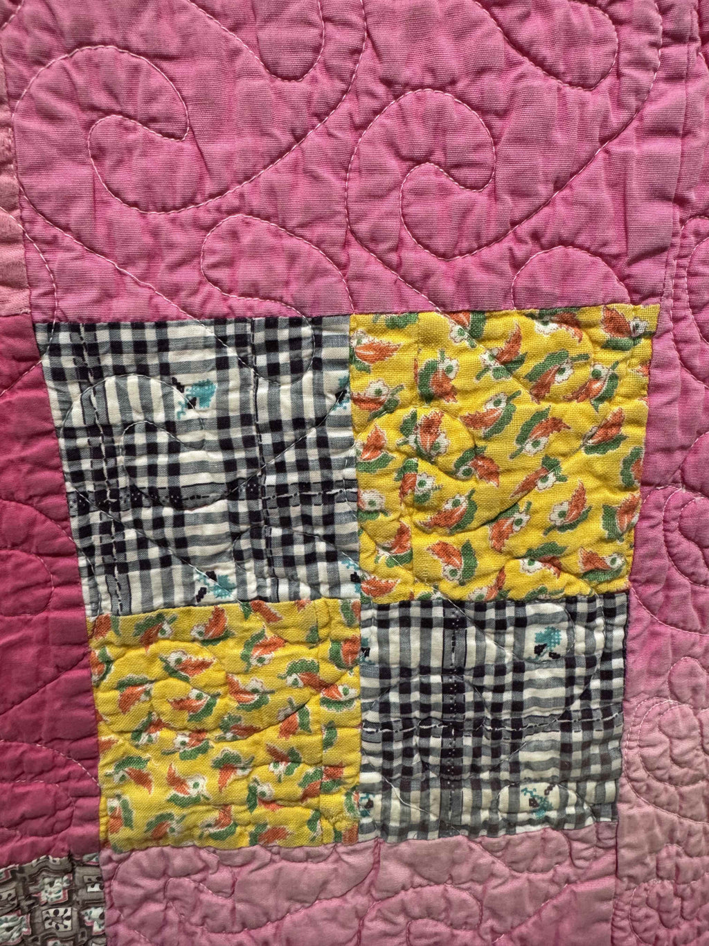 Vintage Four Patch Quilt