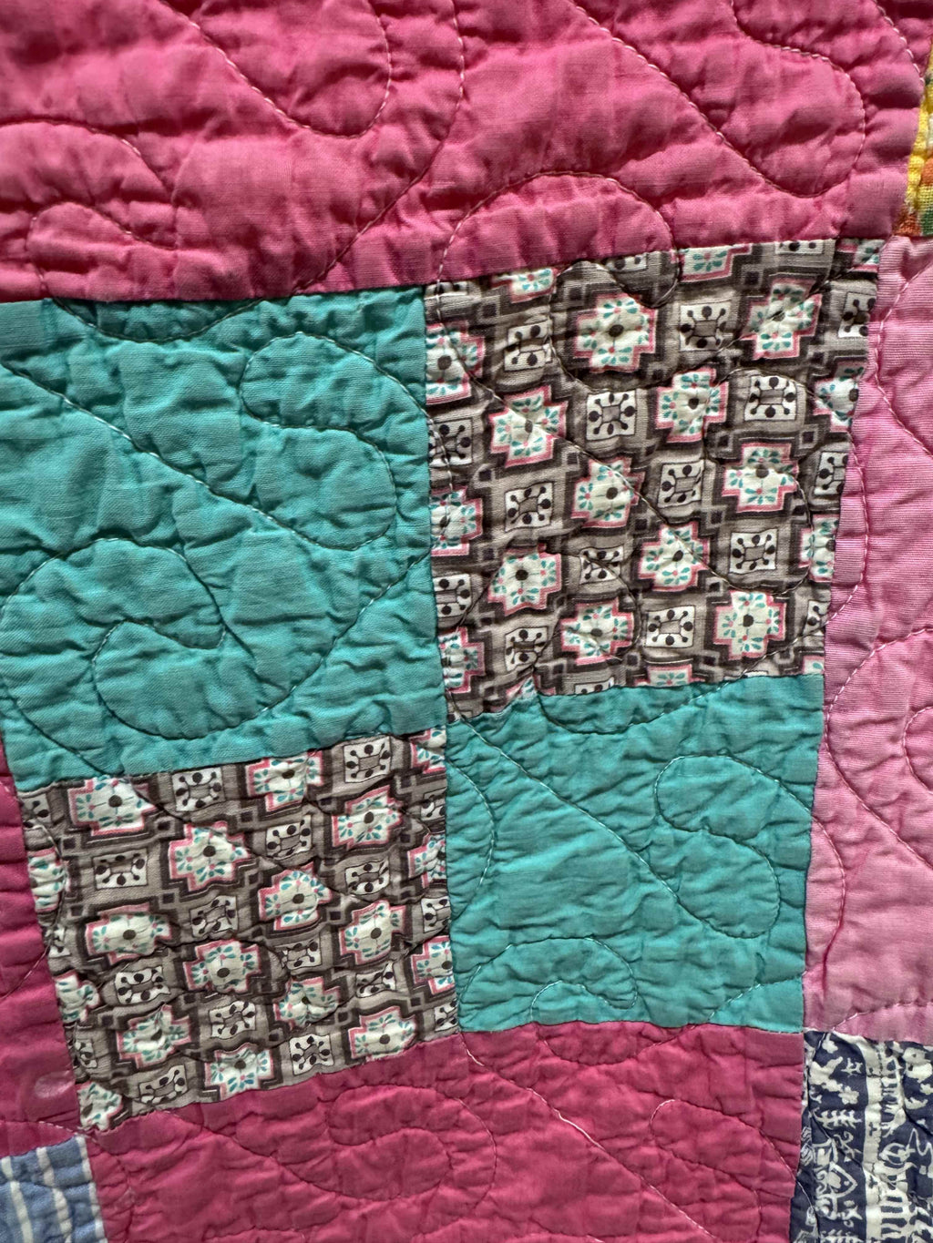 Vintage Four Patch Quilt