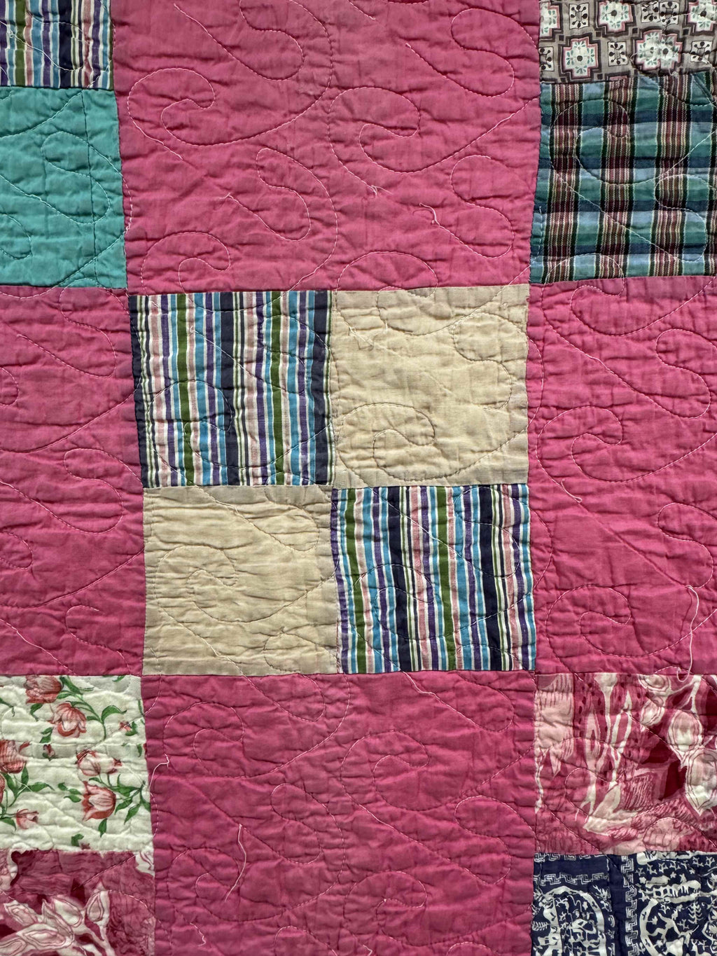 Vintage Four Patch Quilt