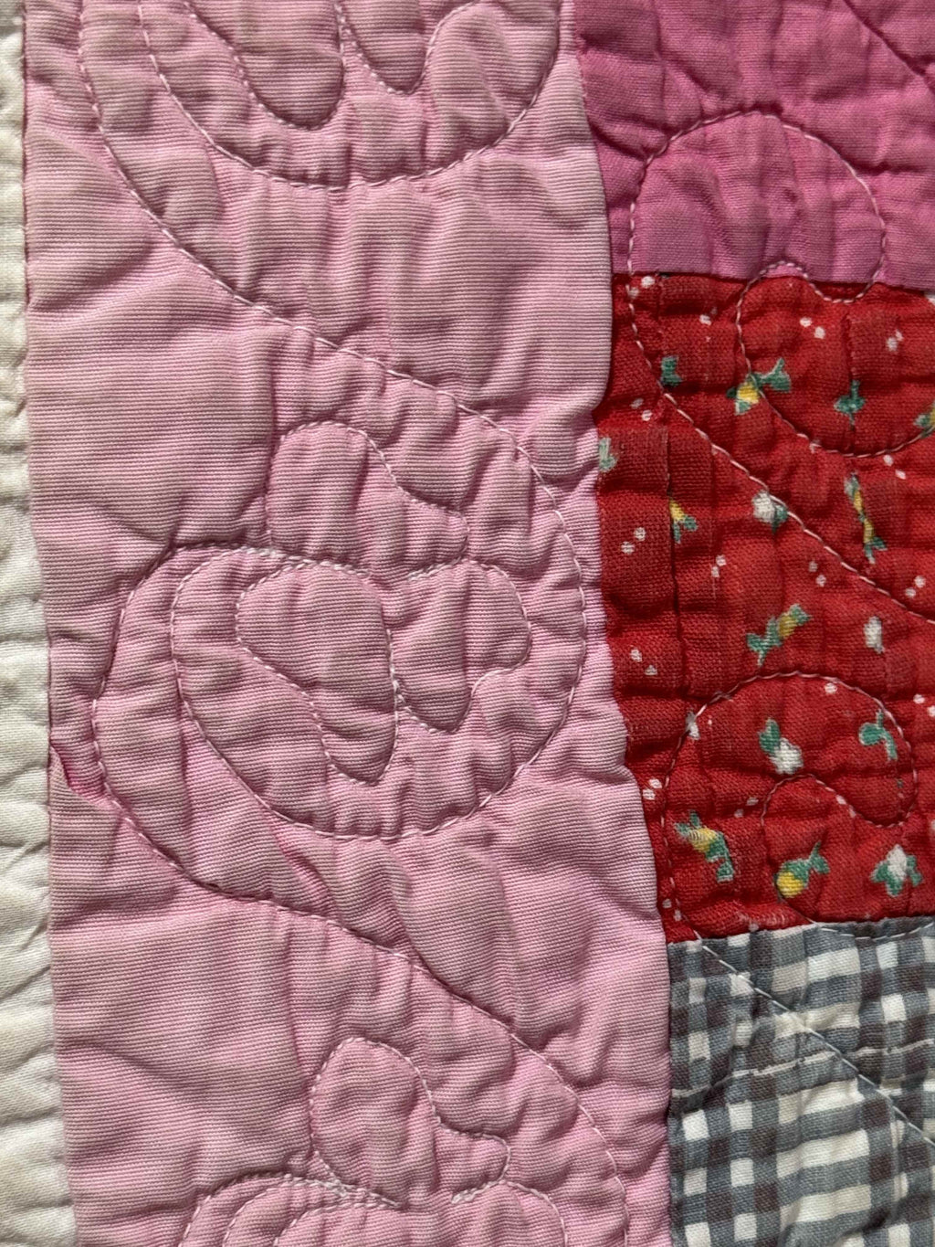 Vintage Four Patch Quilt