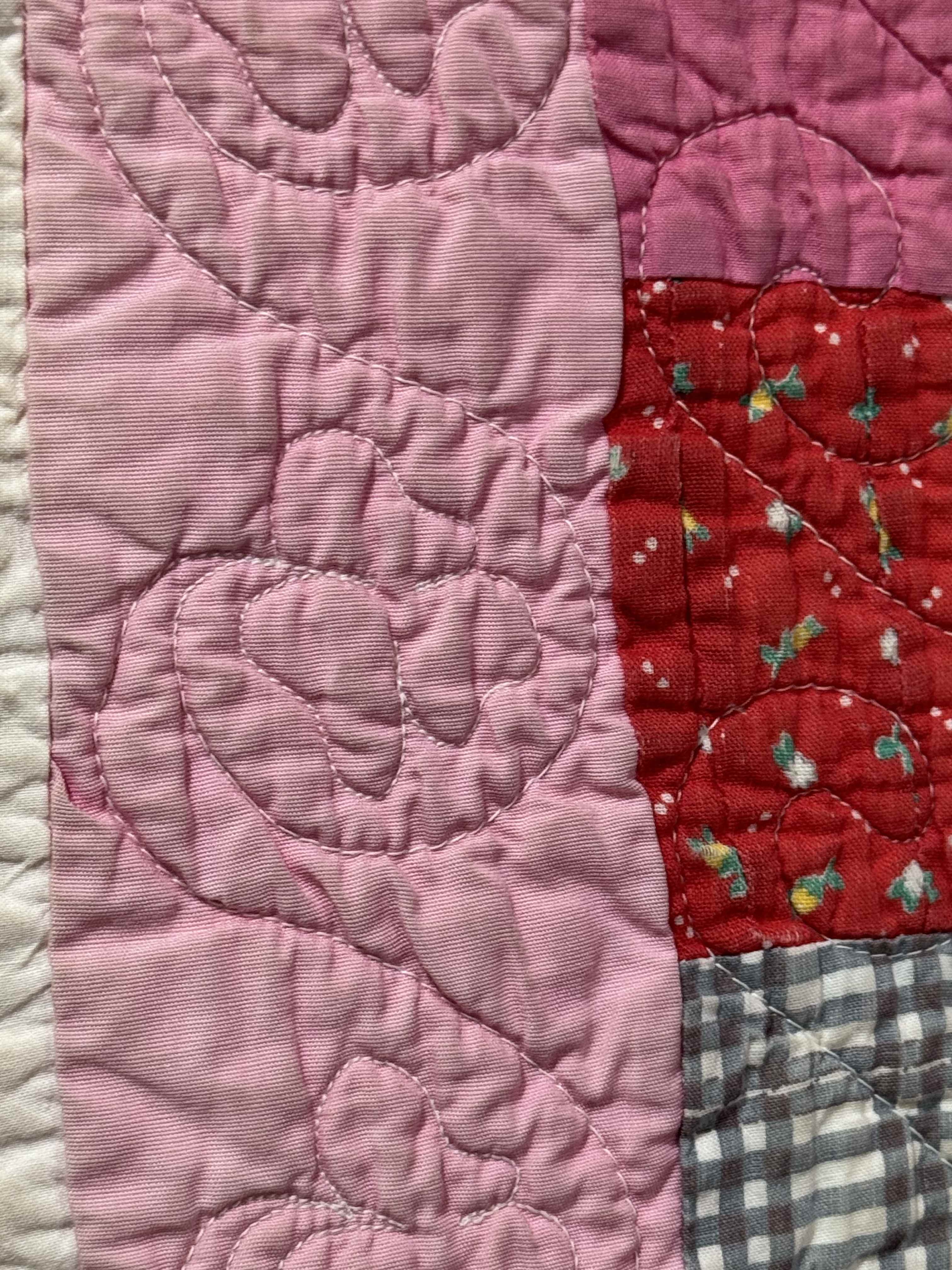 Vintage Four Patch Quilt