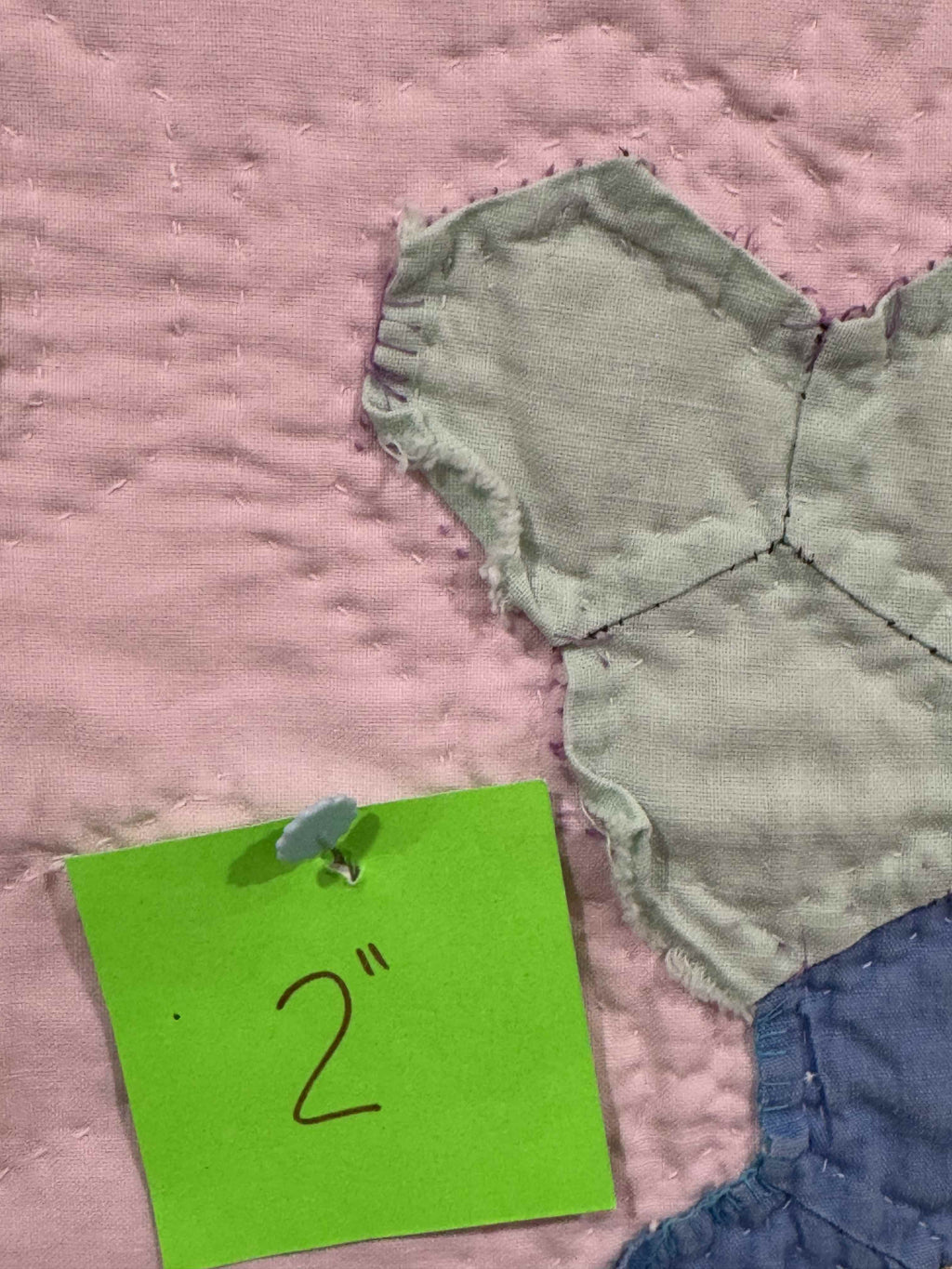 Vintage Hexagon Flower Basket Quilt