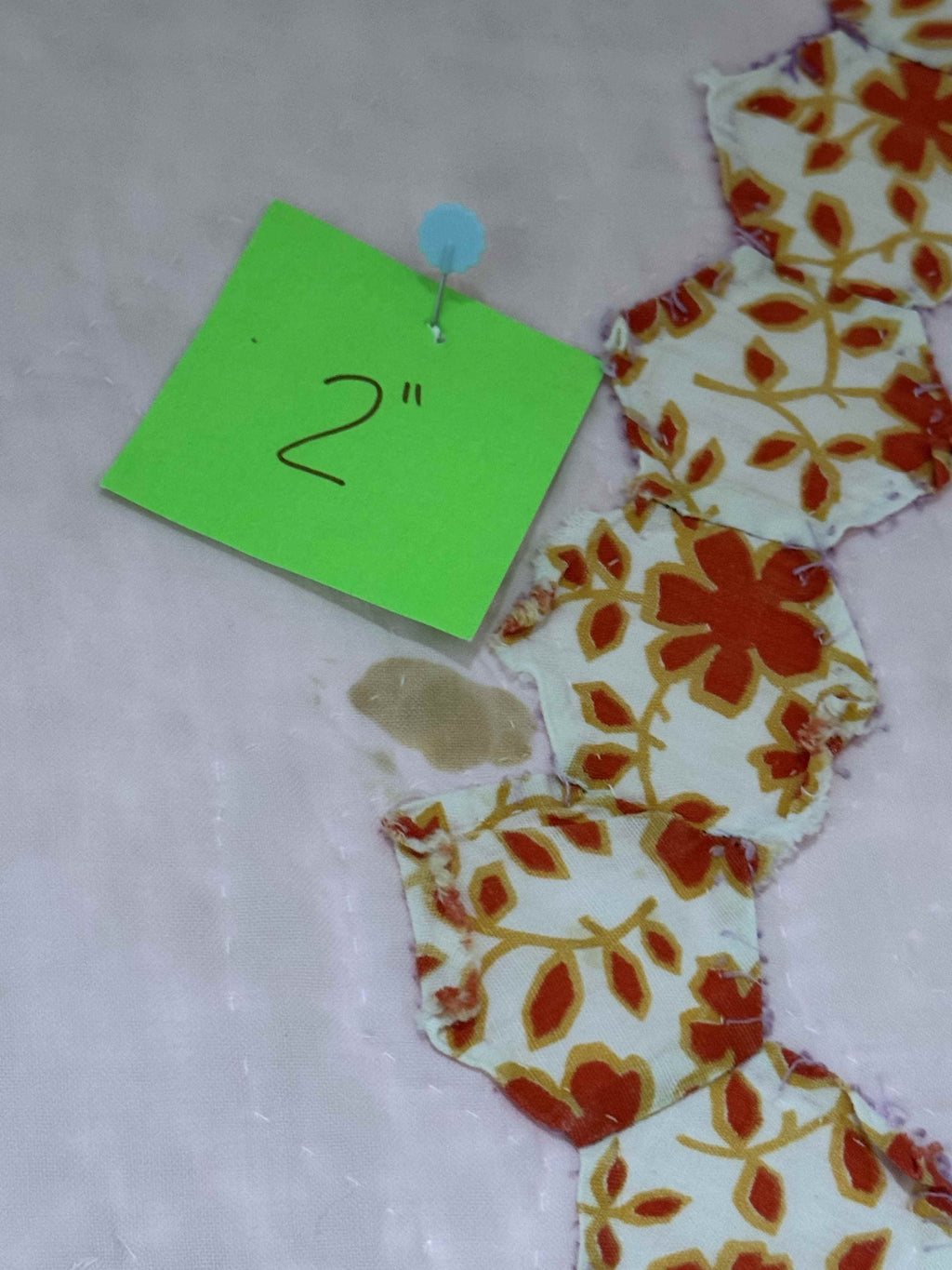 Vintage Hexagon Flower Basket Quilt