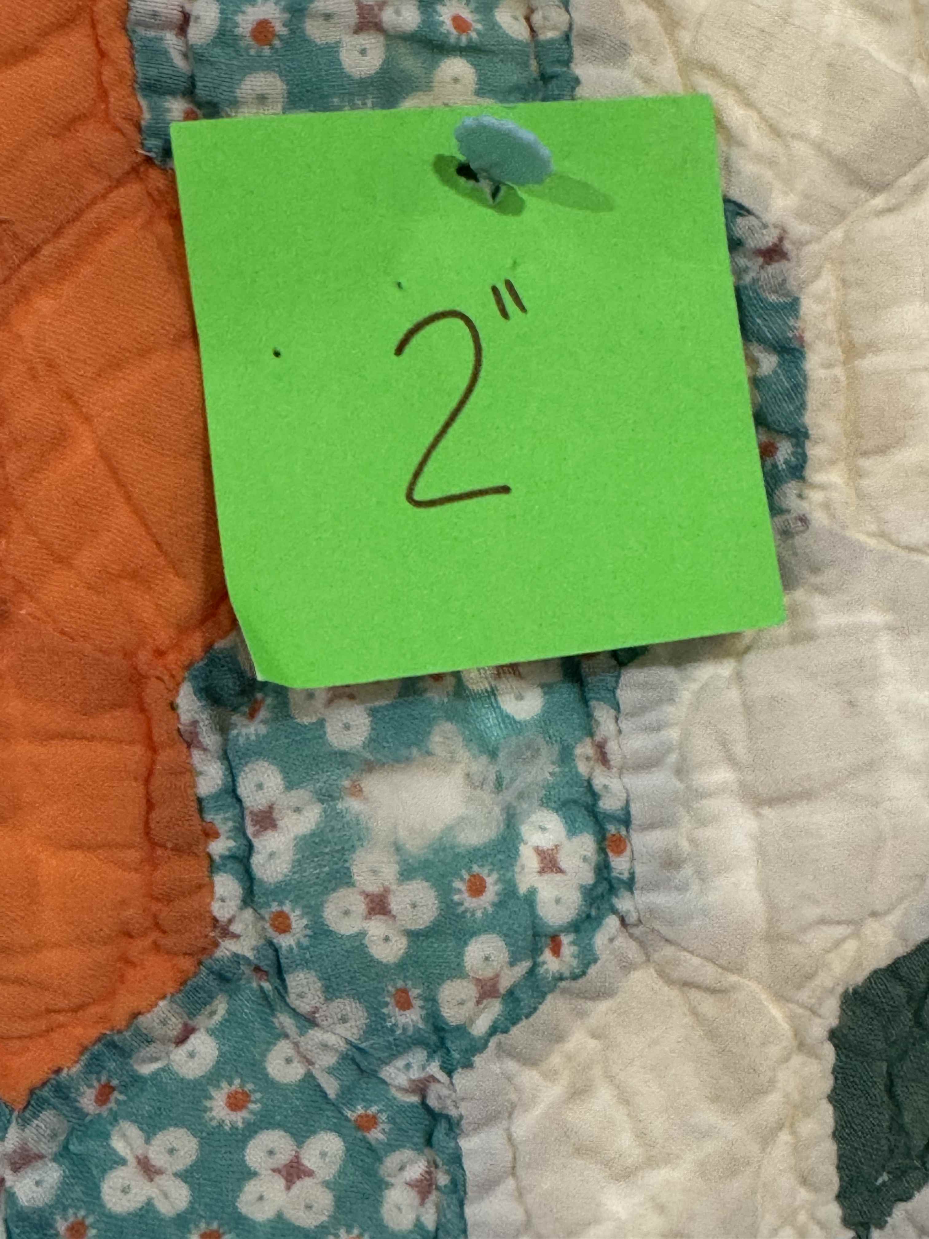 Vintage Grandmother's Flower Garden Quilt with Provenance