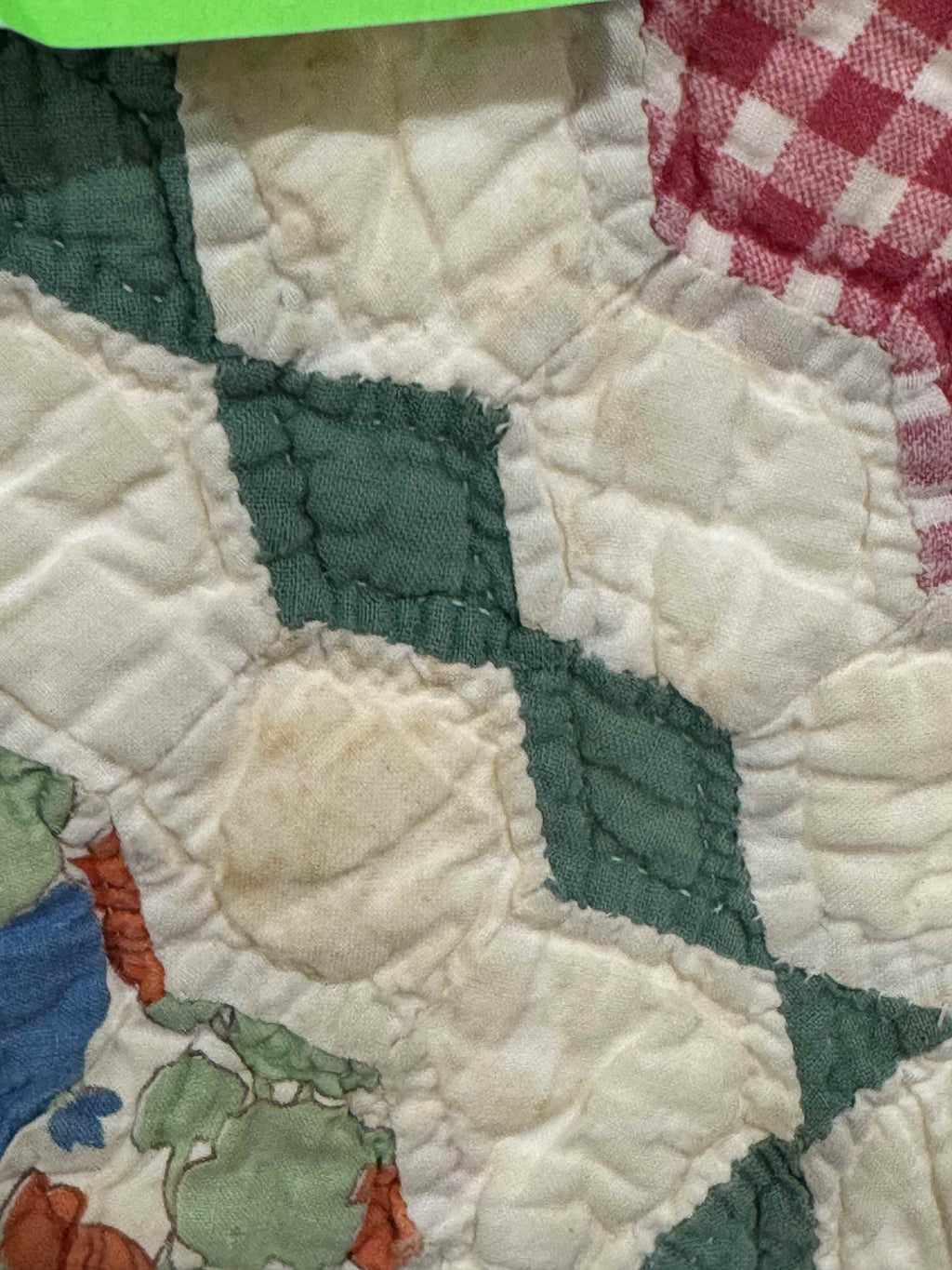 Vintage Grandmother's Flower Garden Quilt with Provenance