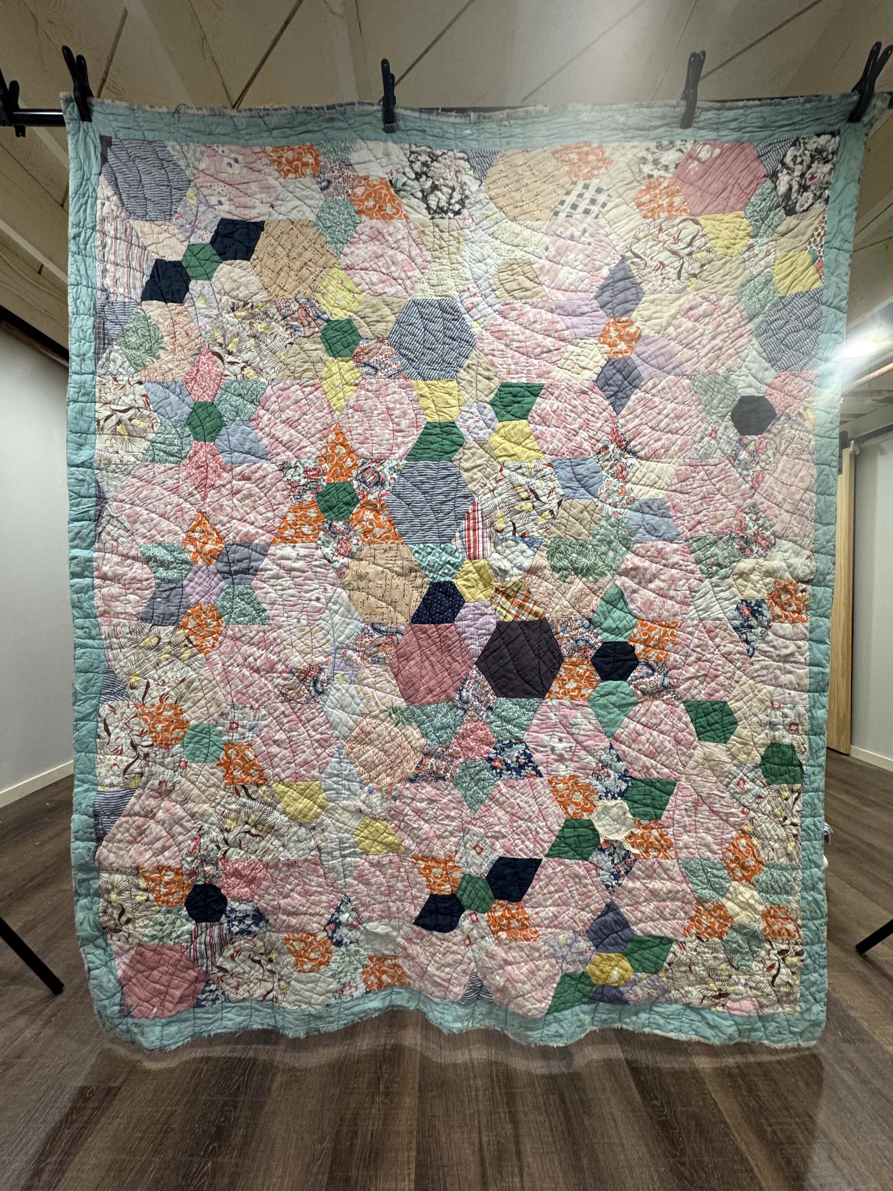 Vintage Kansas City Star Flower Garden Quilt