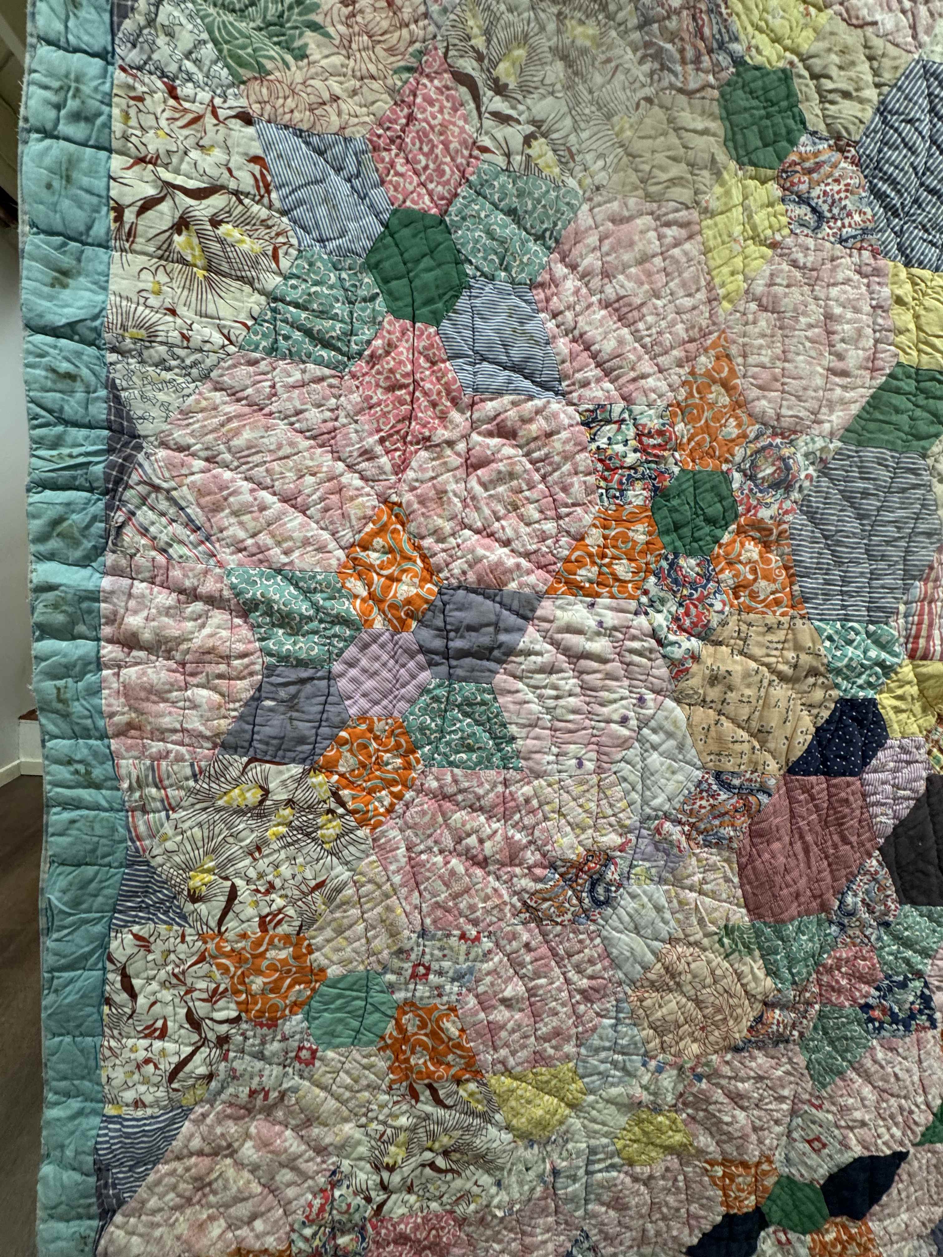 Vintage Kansas City Star Flower Garden Quilt