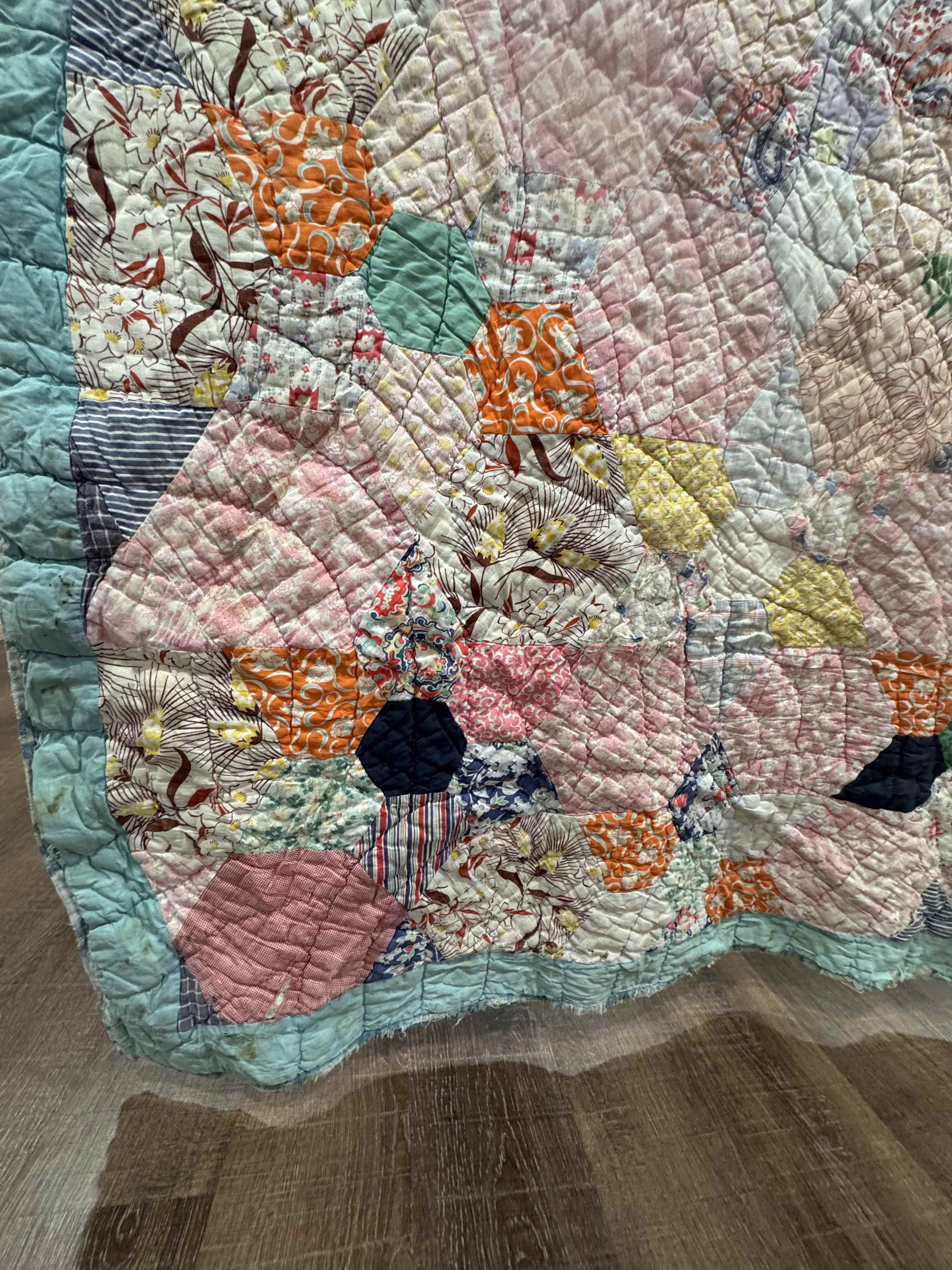 Vintage Kansas City Star Flower Garden Quilt