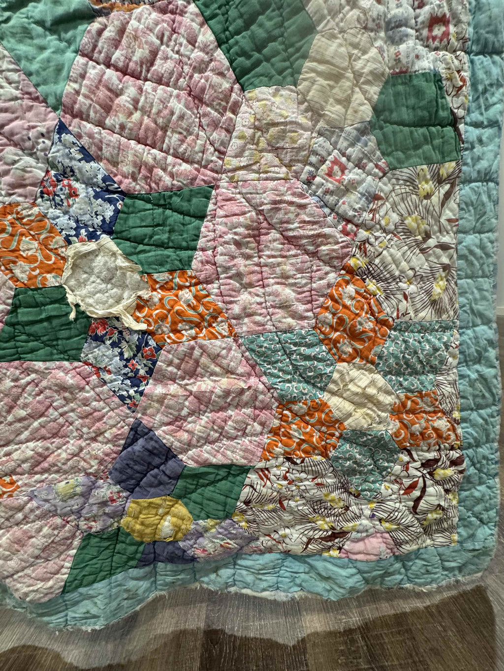 Vintage Kansas City Star Flower Garden Quilt