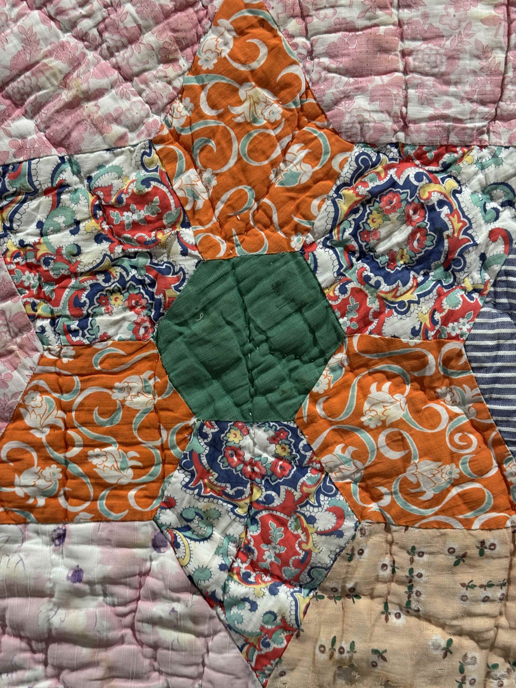 Vintage Kansas City Star Flower Garden Quilt