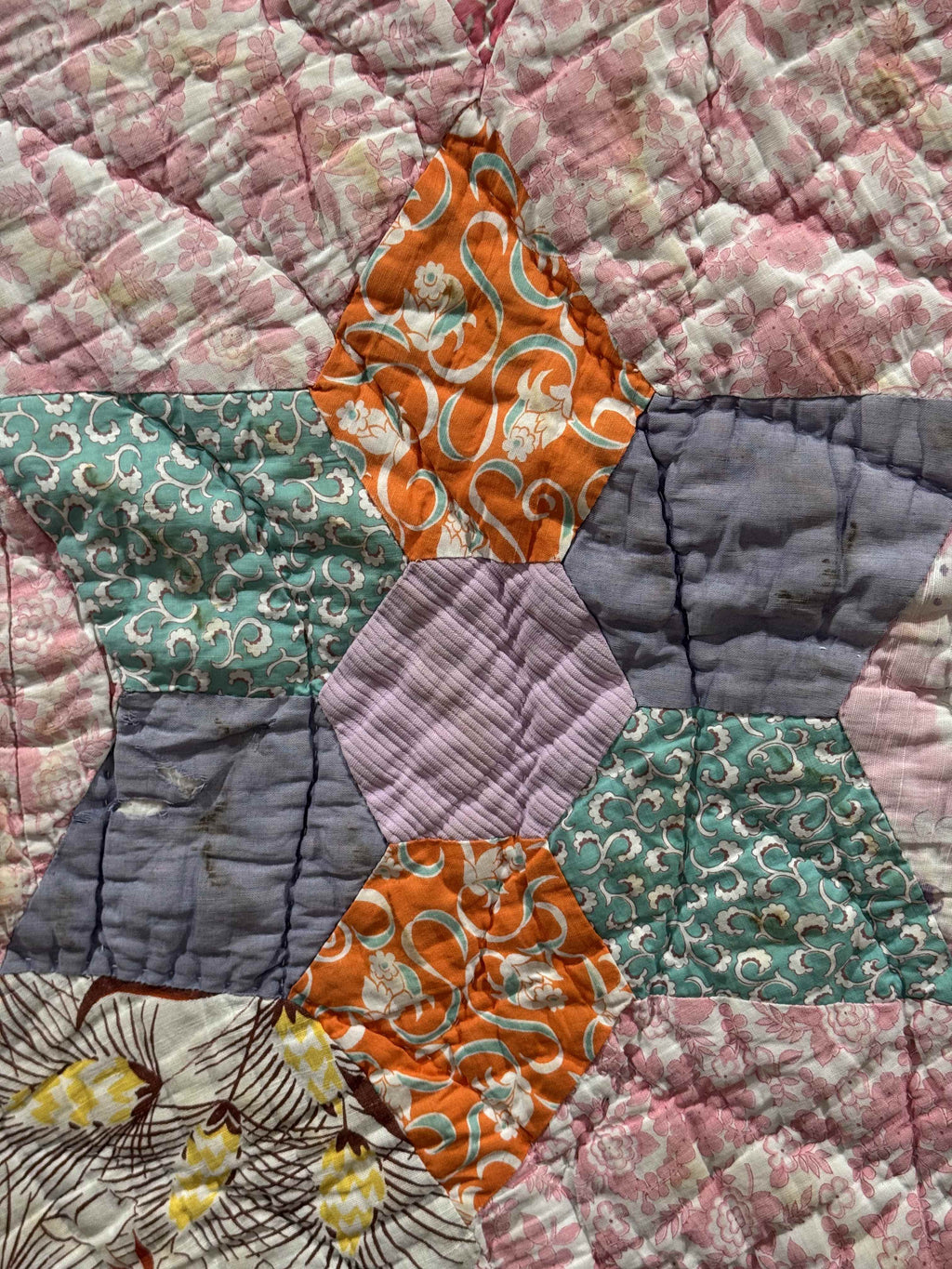 Vintage Kansas City Star Flower Garden Quilt