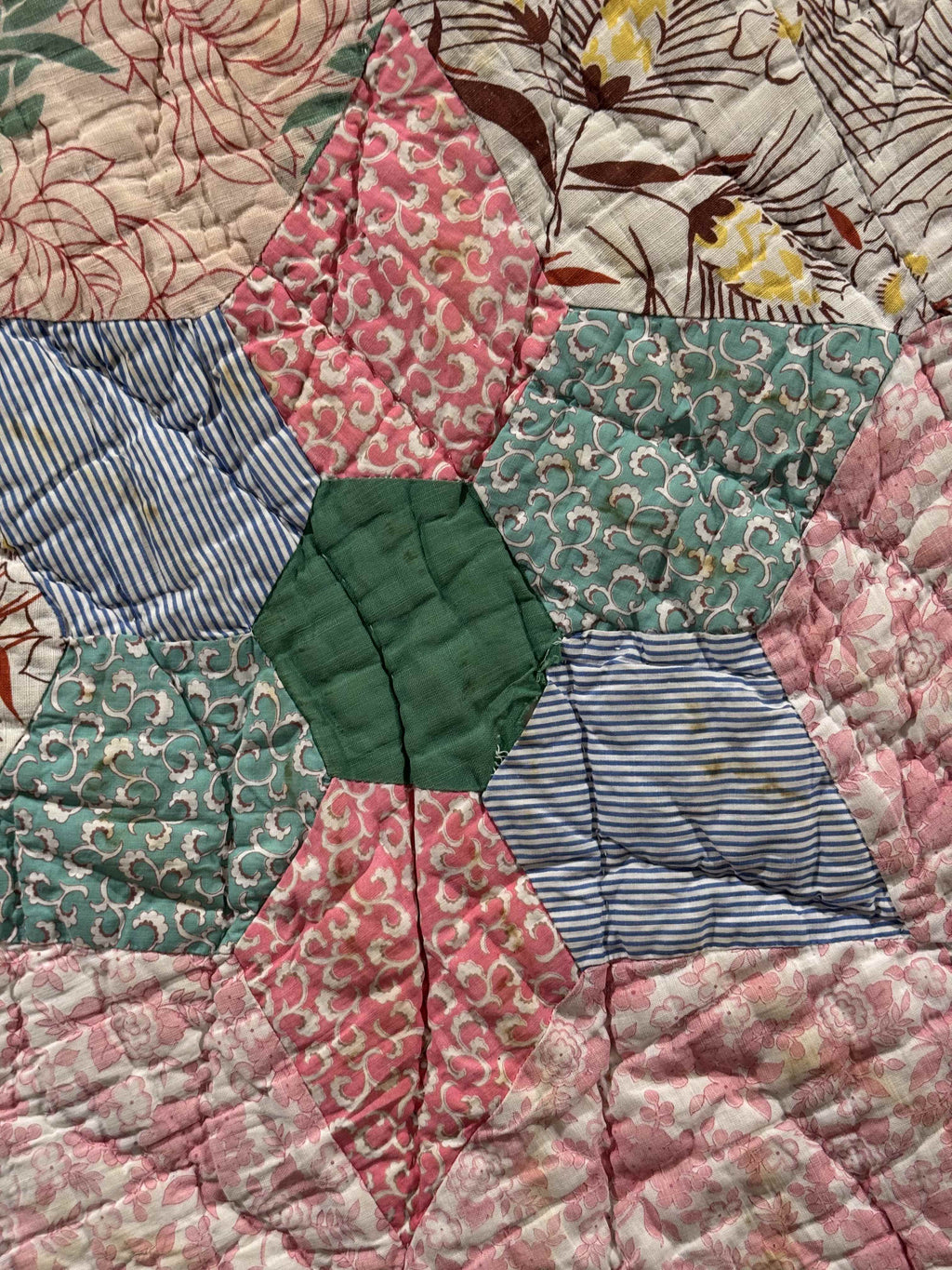 Vintage Kansas City Star Flower Garden Quilt