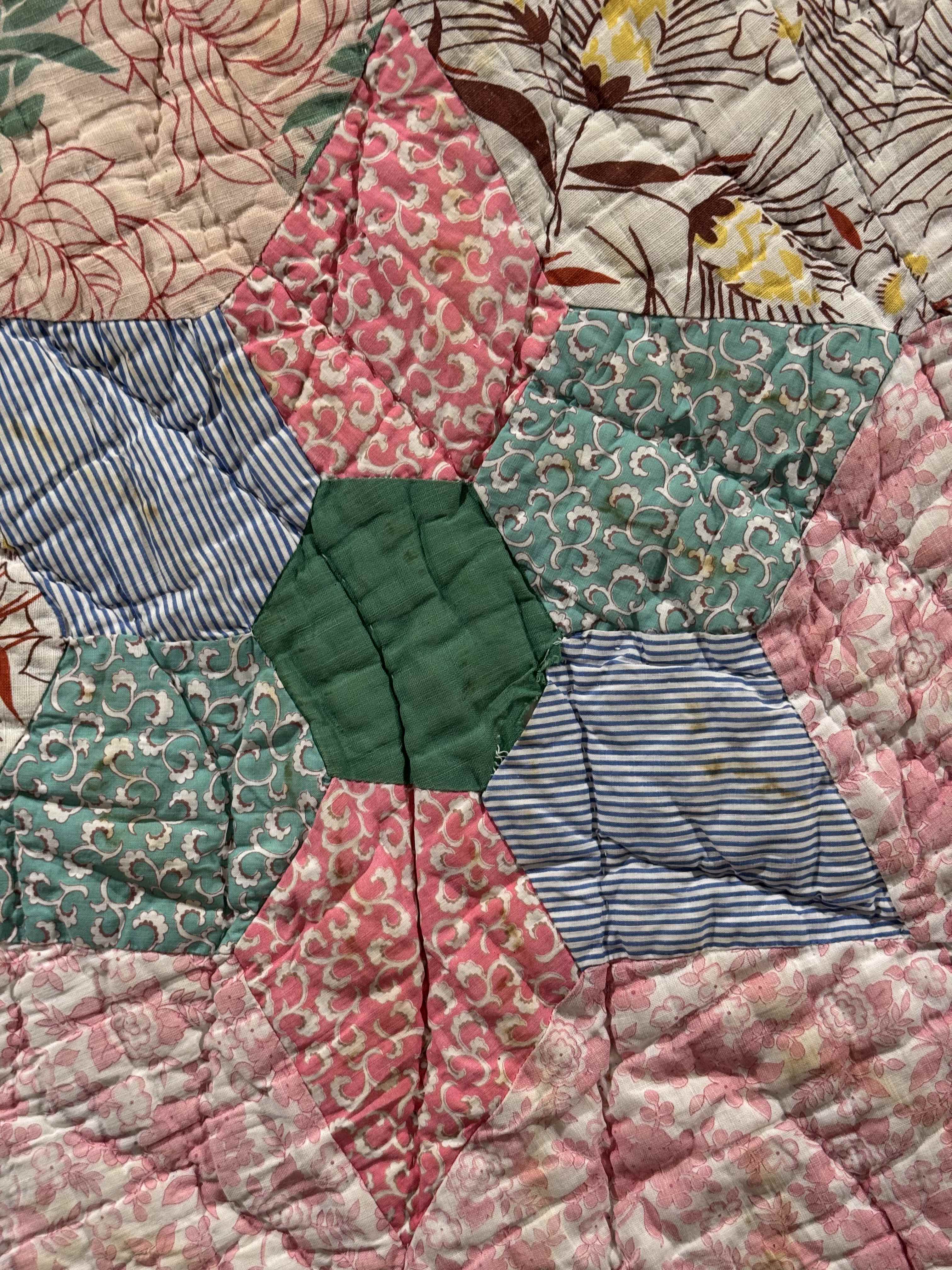 Vintage Kansas City Star Flower Garden Quilt