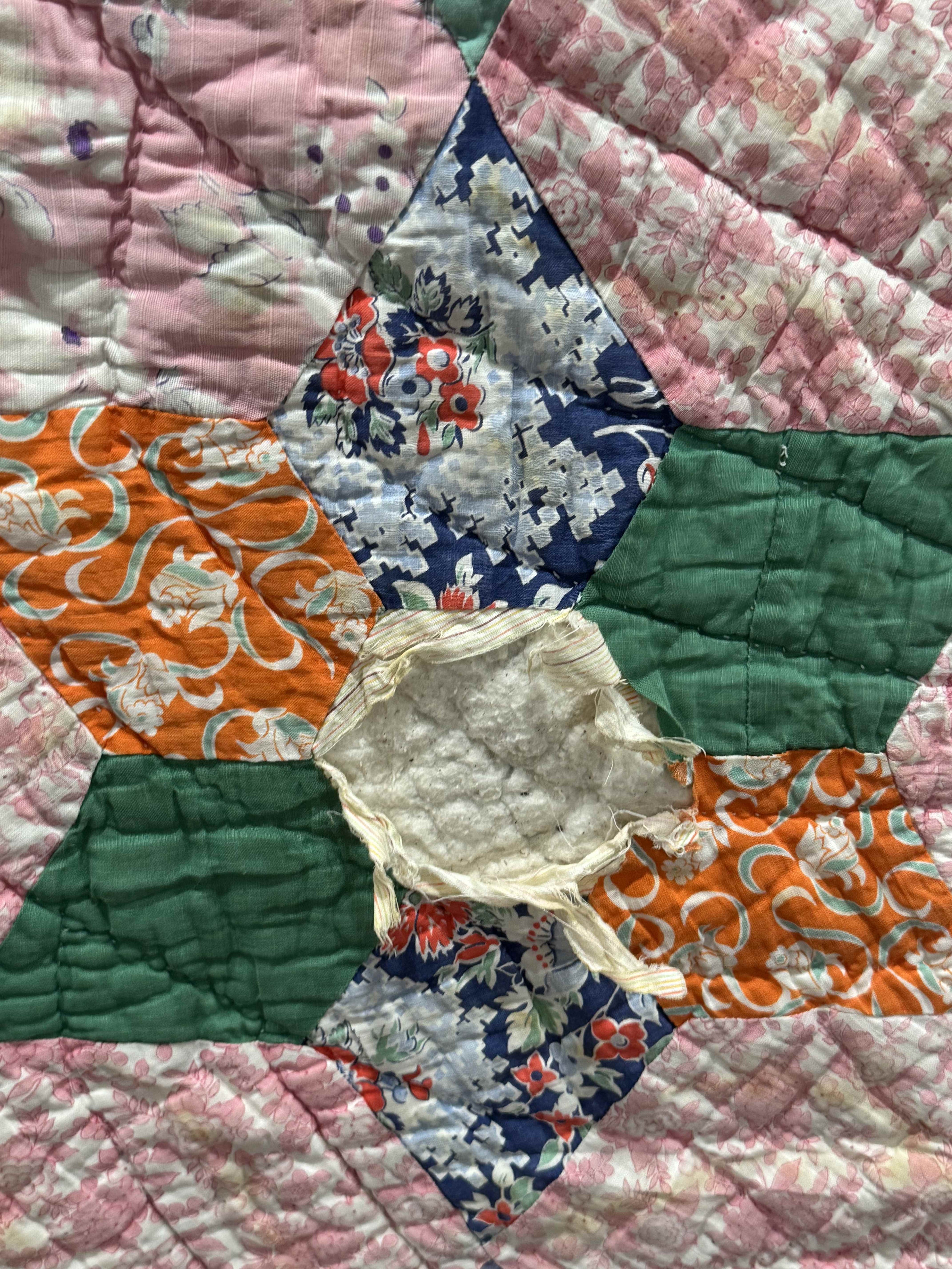 Vintage Kansas City Star Flower Garden Quilt