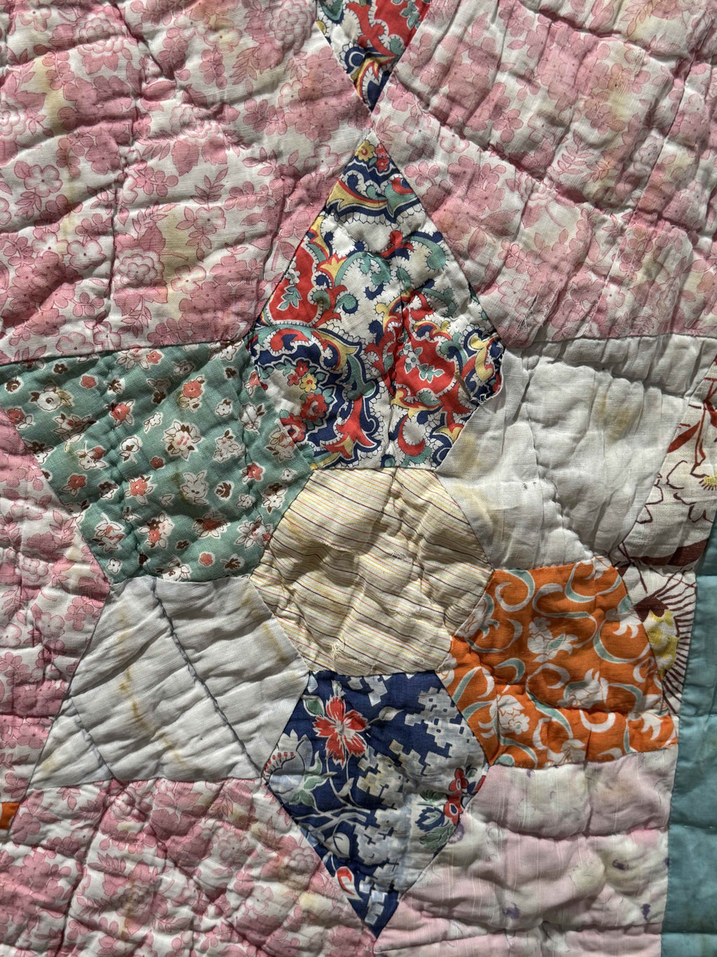 Vintage Kansas City Star Flower Garden Quilt