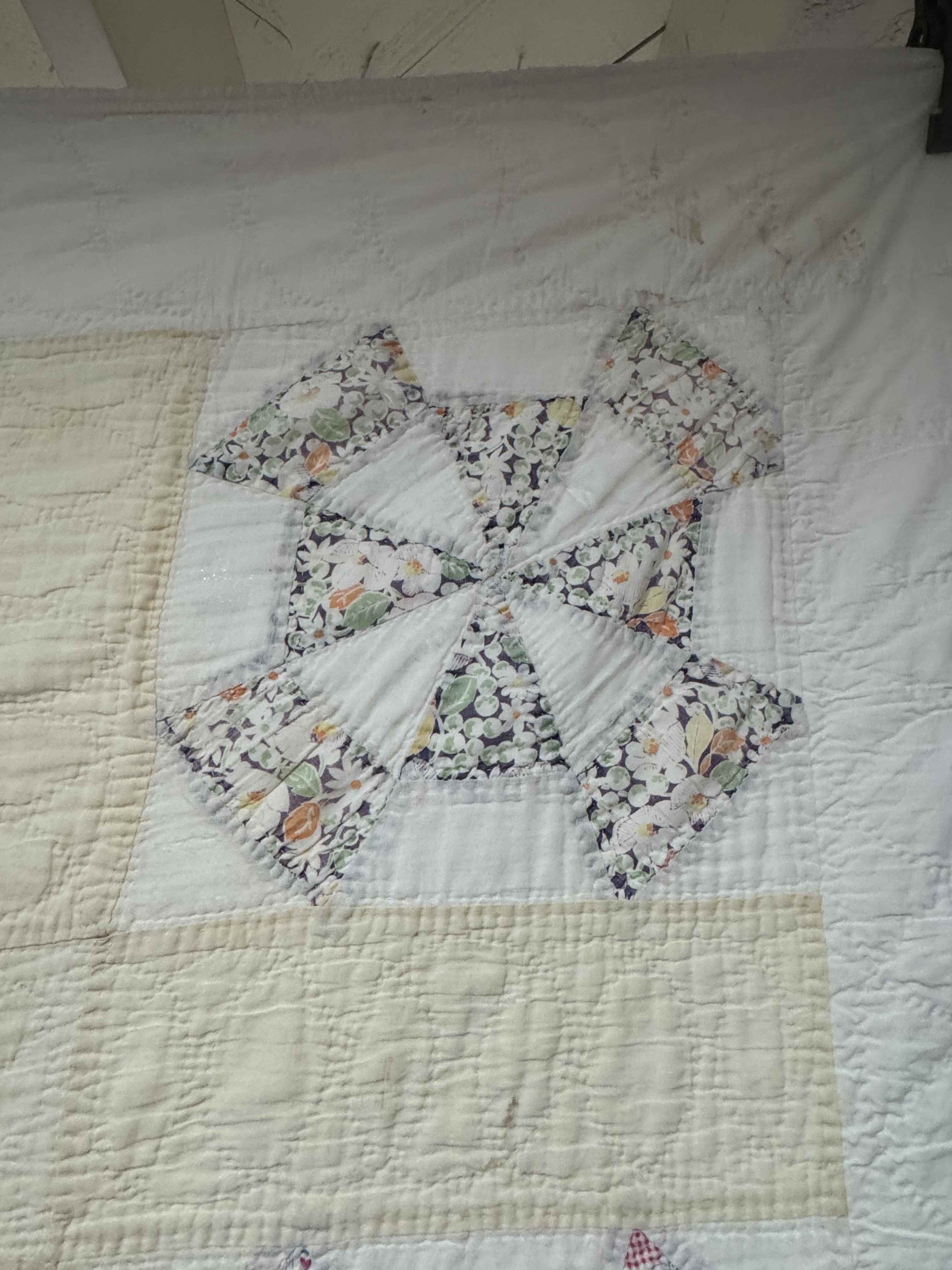 Vintage Quilt Amazing Windmill