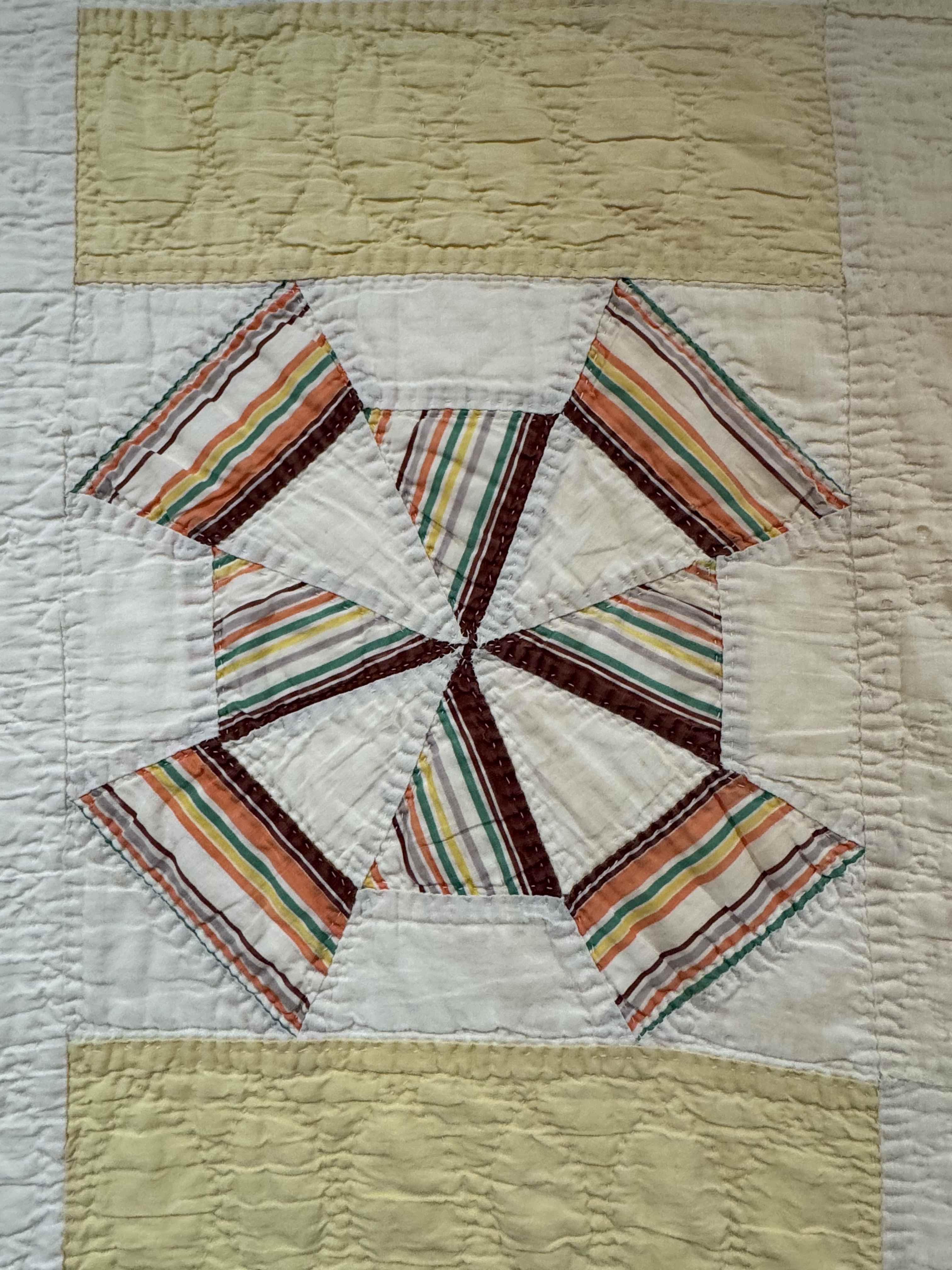 Vintage Quilt Amazing Windmill