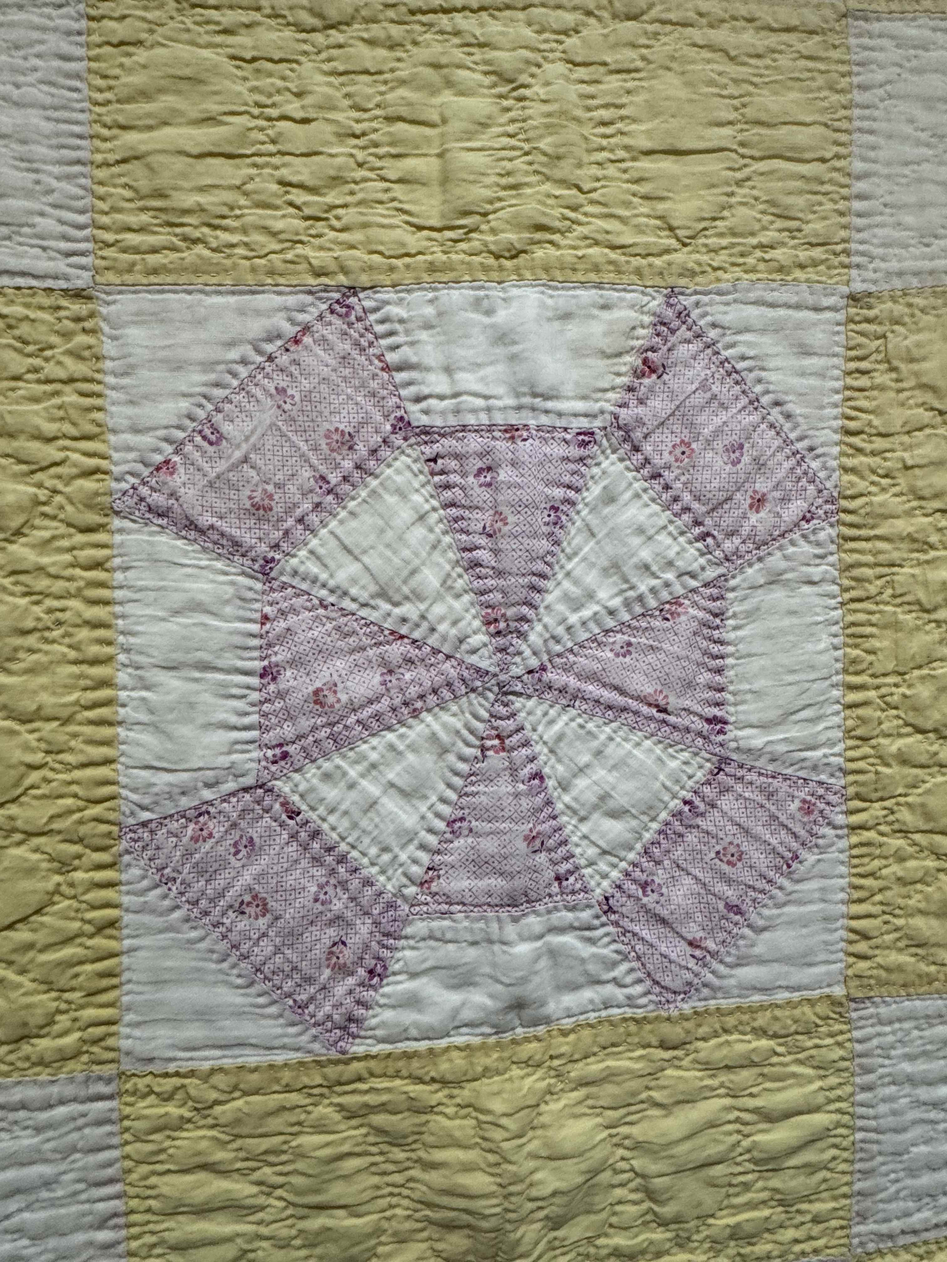 Vintage Quilt Amazing Windmill