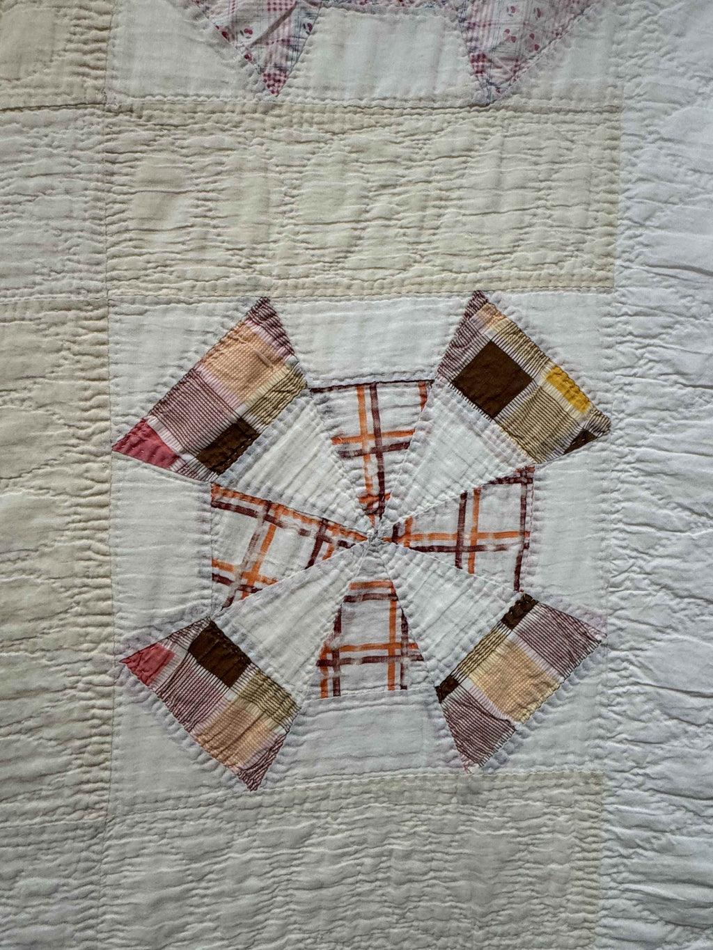 Vintage Quilt Amazing Windmill