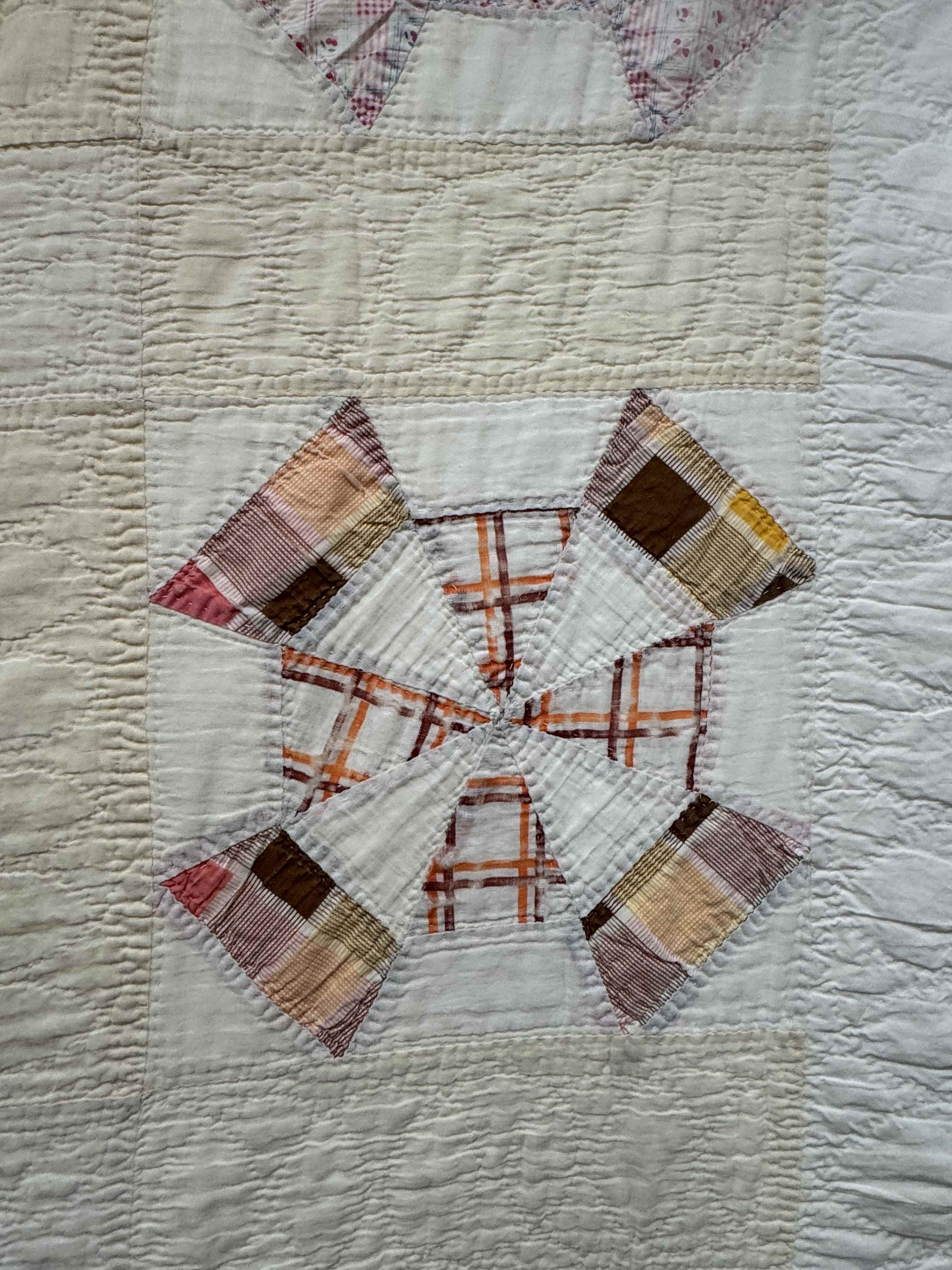 Vintage Quilt Amazing Windmill