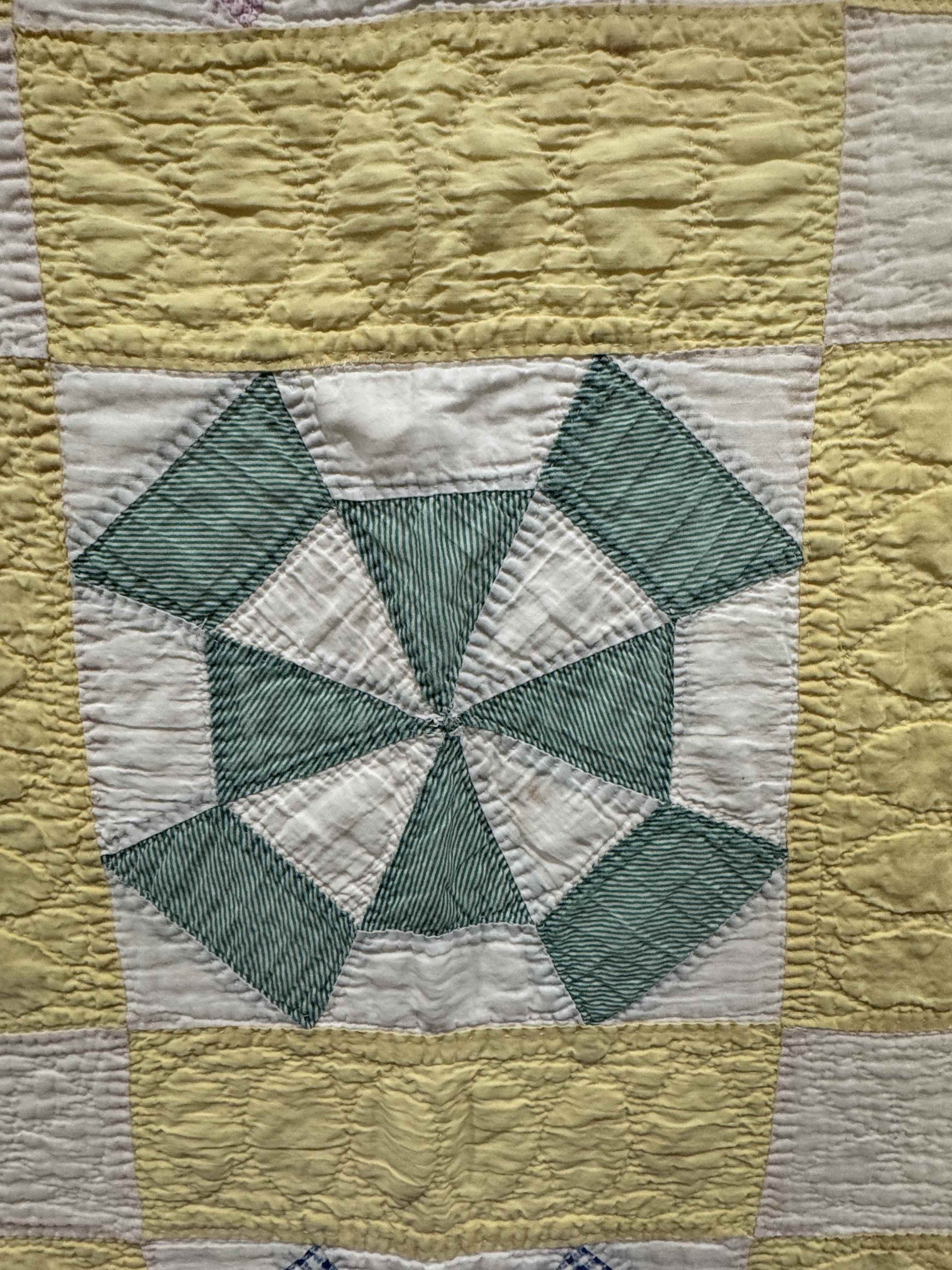 Vintage Quilt Amazing Windmill