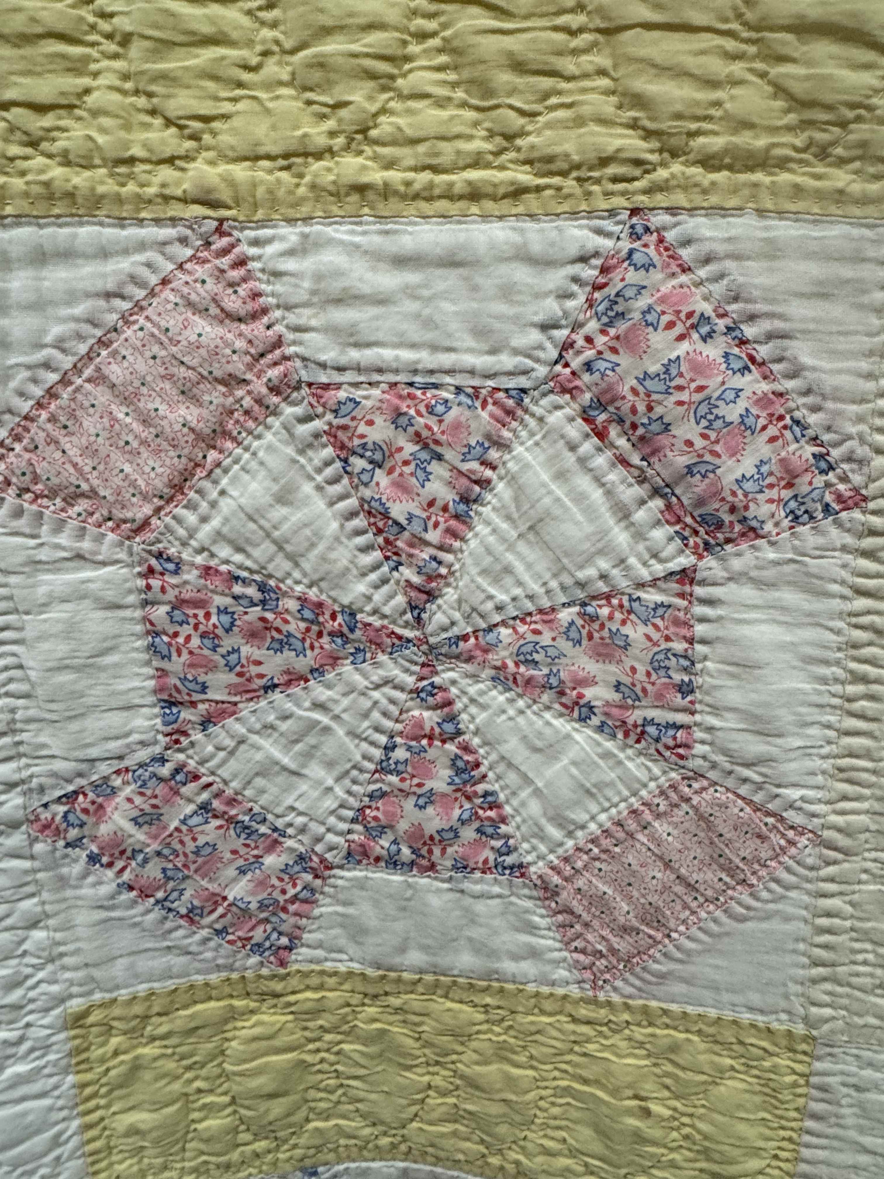 Vintage Quilt Amazing Windmill