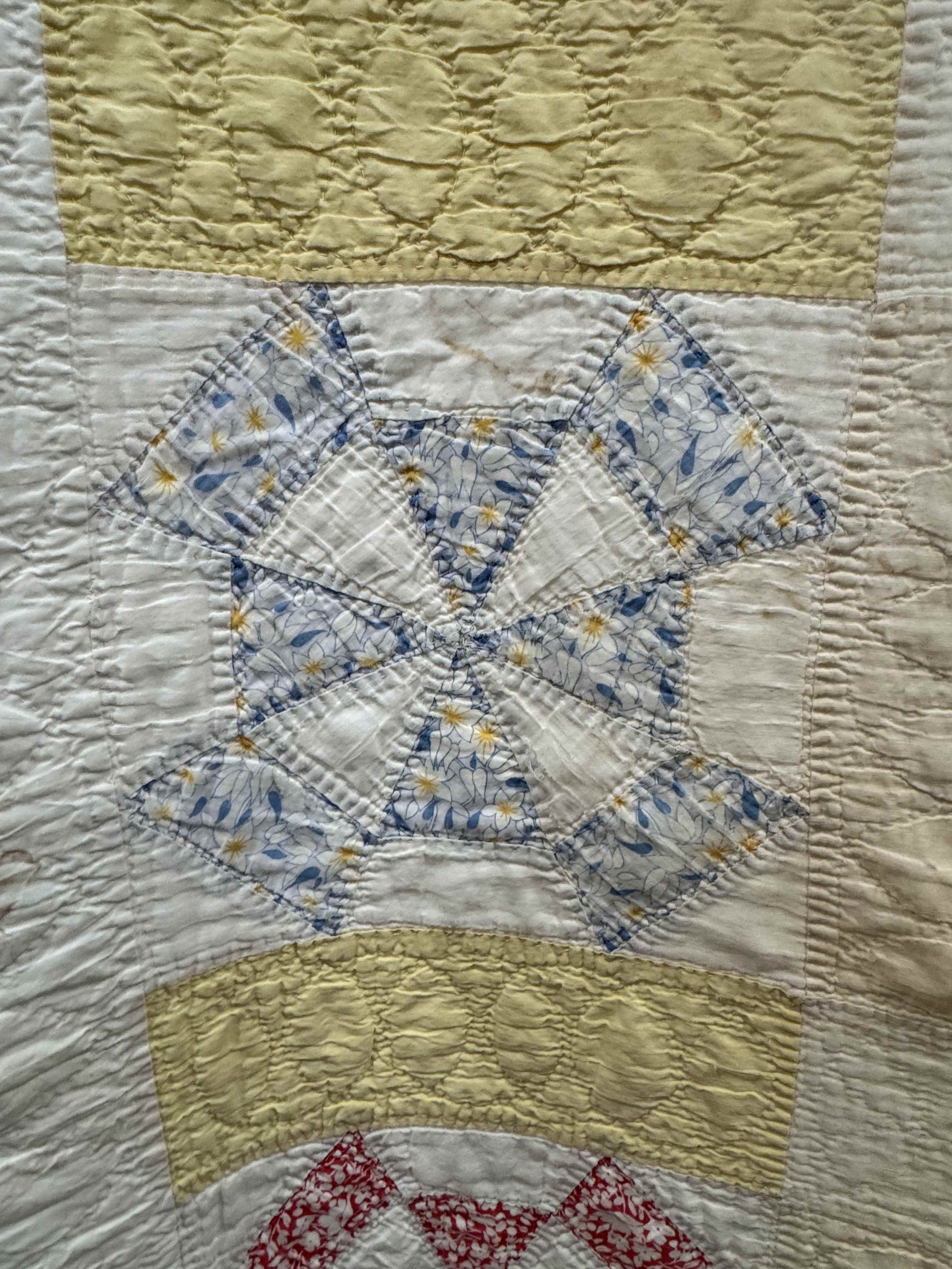 Vintage Quilt Amazing Windmill