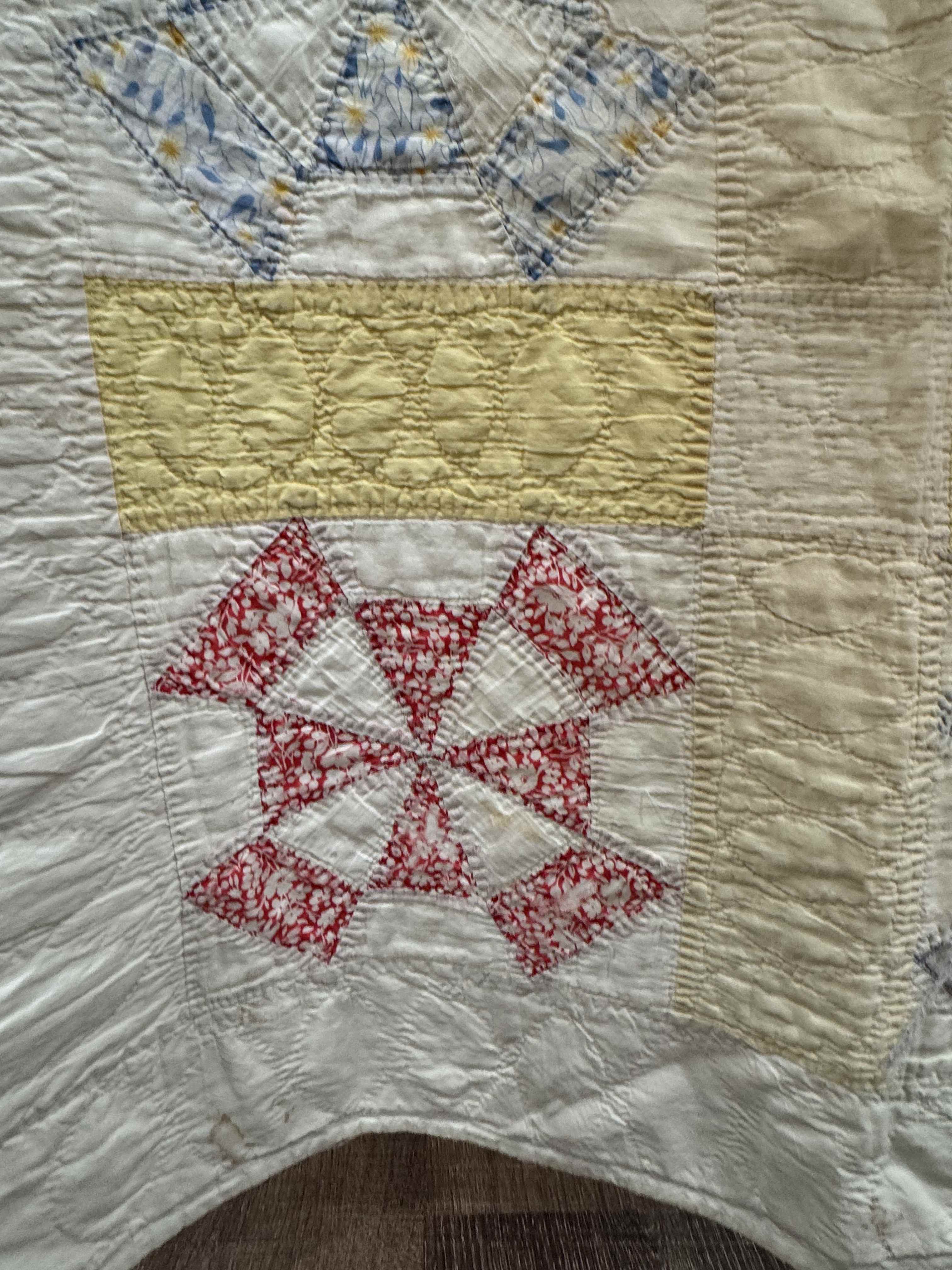 Vintage Quilt Amazing Windmill